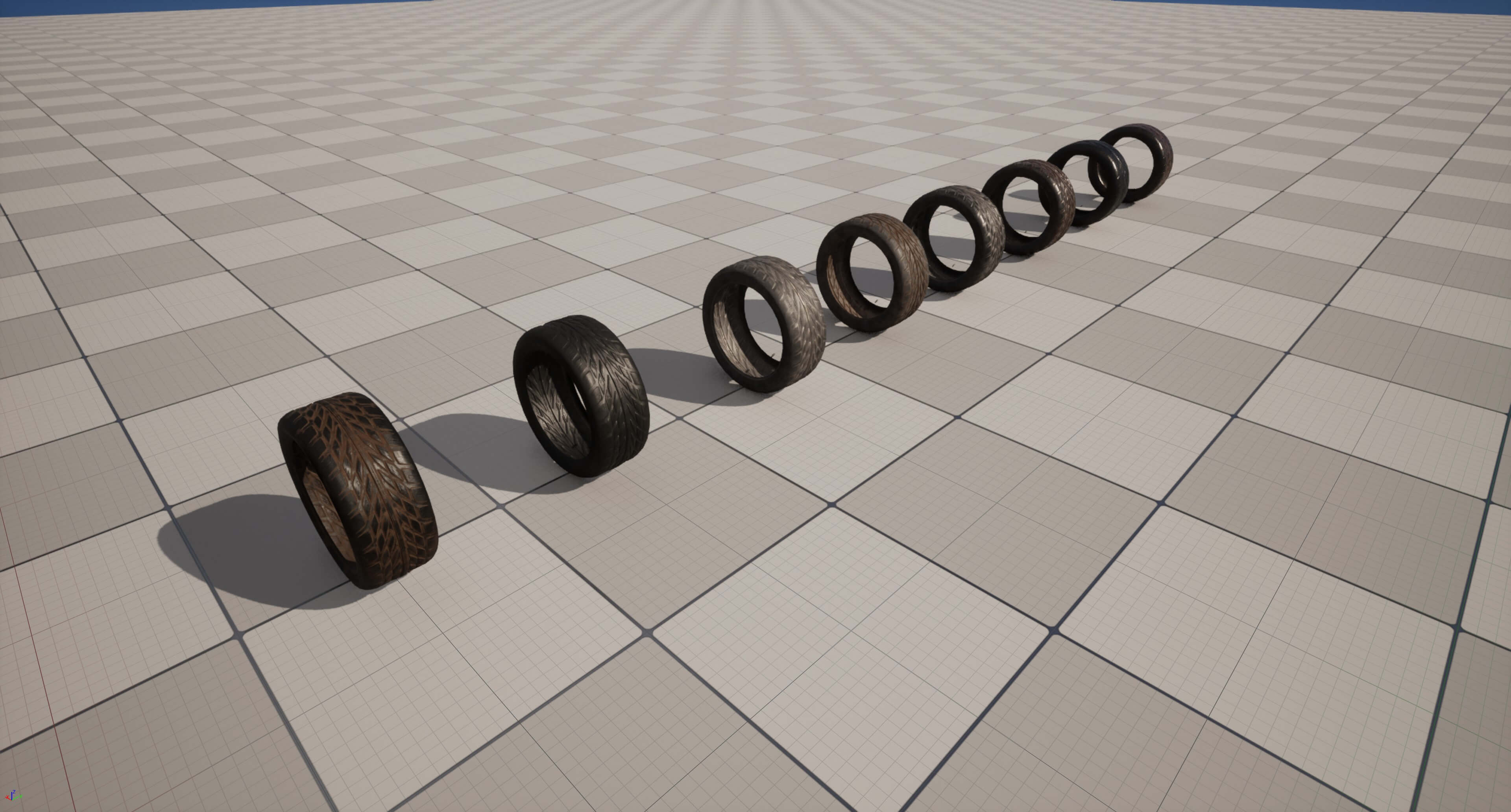 Kryxen Tire V1 - Game Ready UE5 and Unity 3D Model