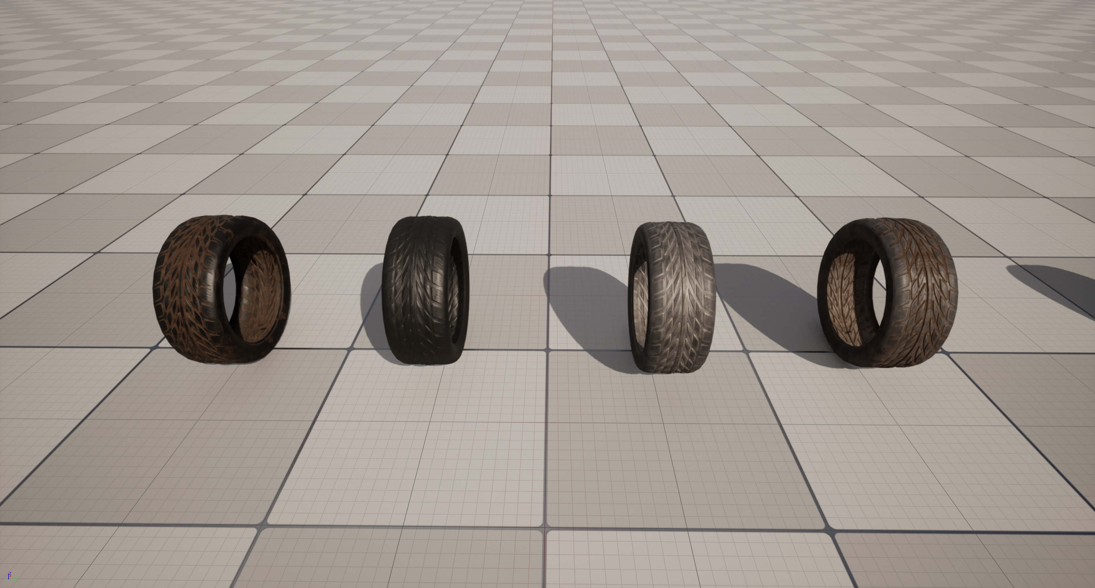 Kryxen Tire V1 - Game Ready UE5 and Unity 3D Model