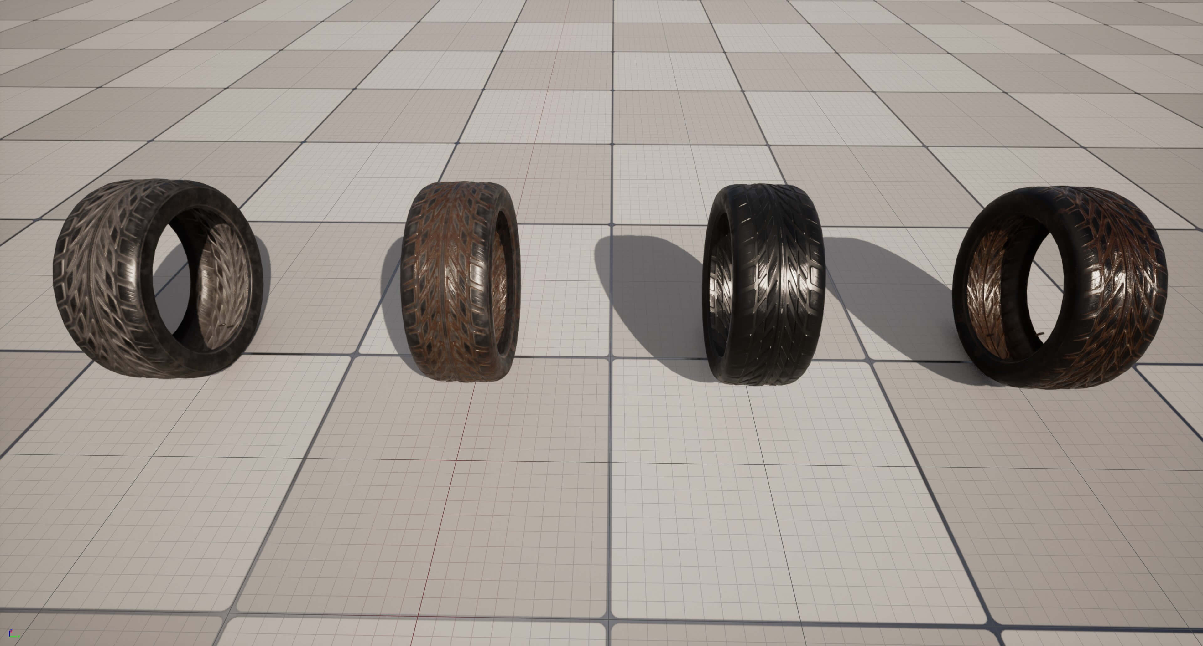 Kryxen Tire V1 - Game Ready UE5 and Unity 3D Model