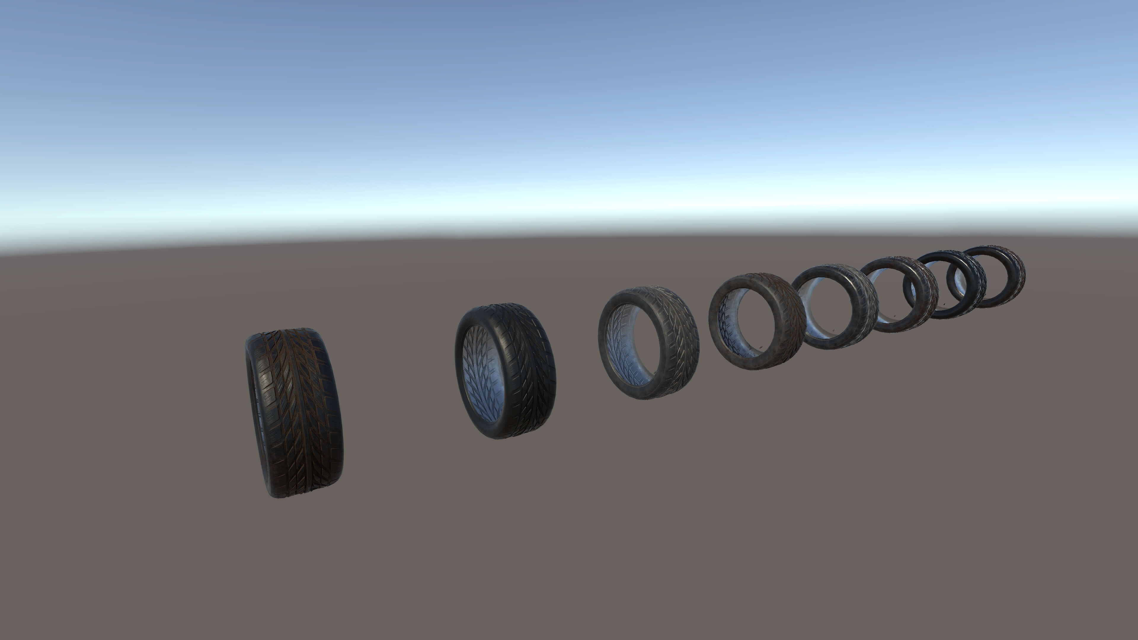 Kryxen Tire V1 - Game Ready UE5 and Unity 3D Model