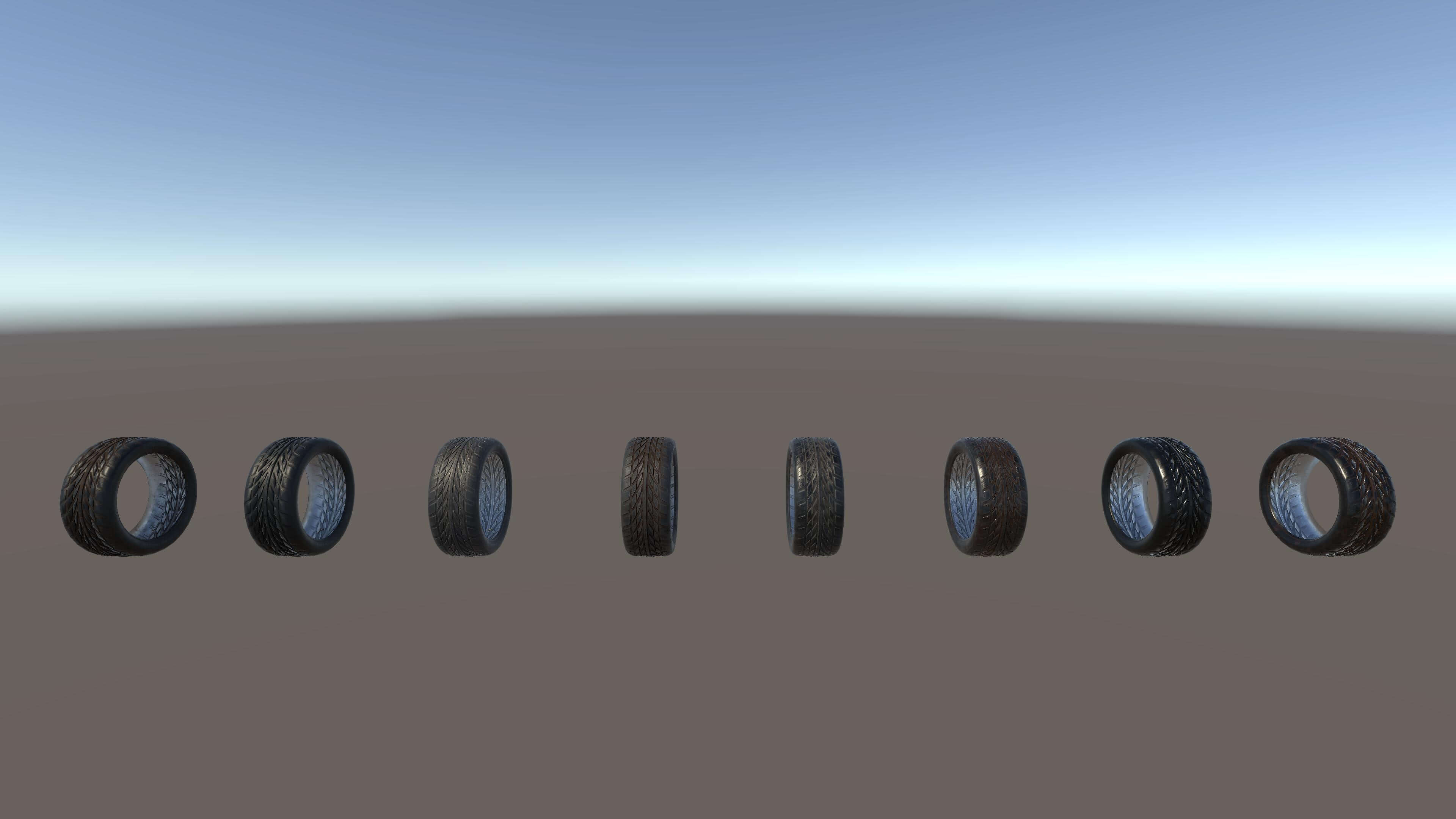 Kryxen Tire V1 - Game Ready UE5 and Unity 3D Model