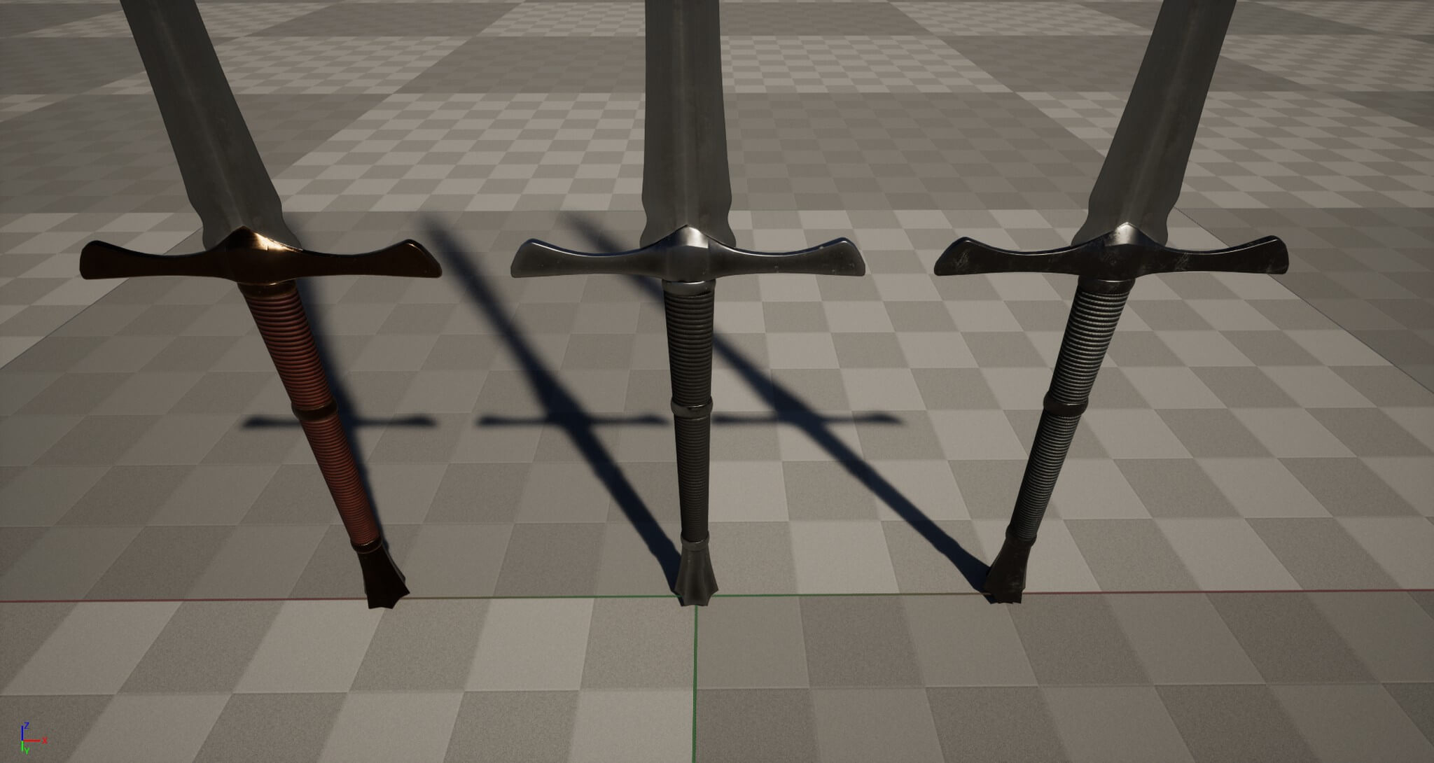 Realistic Medieval Longswords &ndash Game Ready UE5 and Uni 3D Model