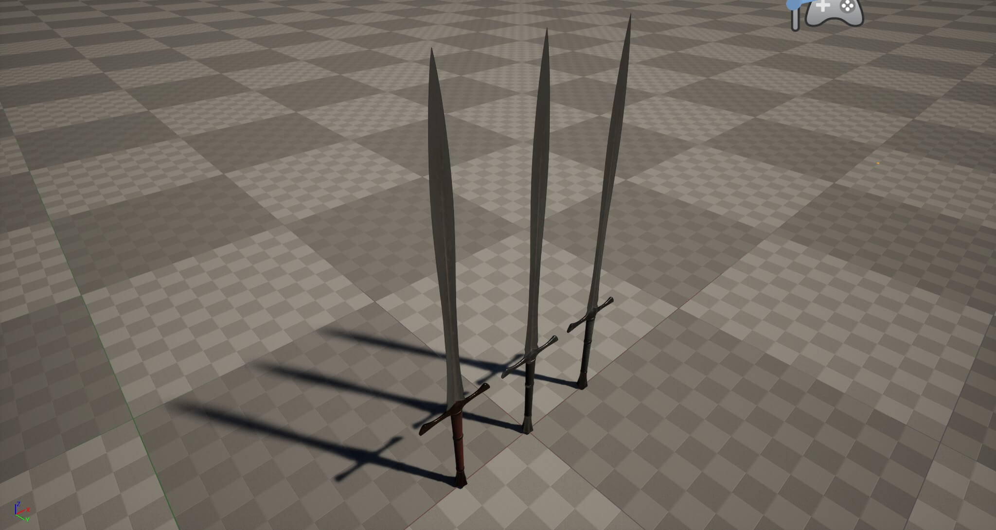 Realistic Medieval Longswords &ndash Game Ready UE5 and Uni 3D Model