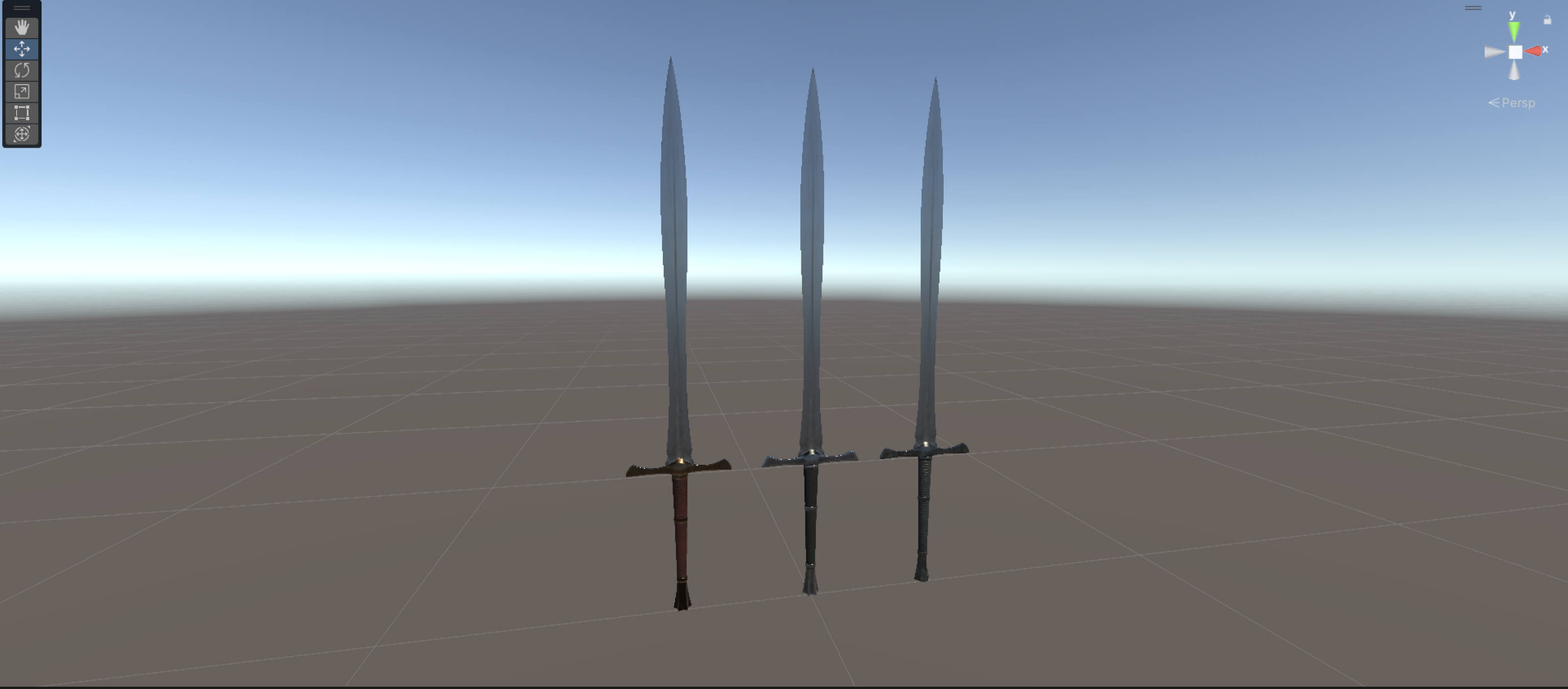 Realistic Medieval Longswords &ndash Game Ready UE5 and Uni 3D Model