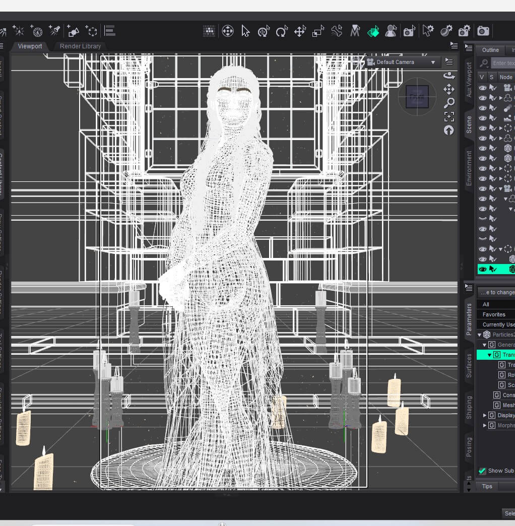 Golden Lioness for Genesis 9 3D Render, Digital Artwork by KuraiKya