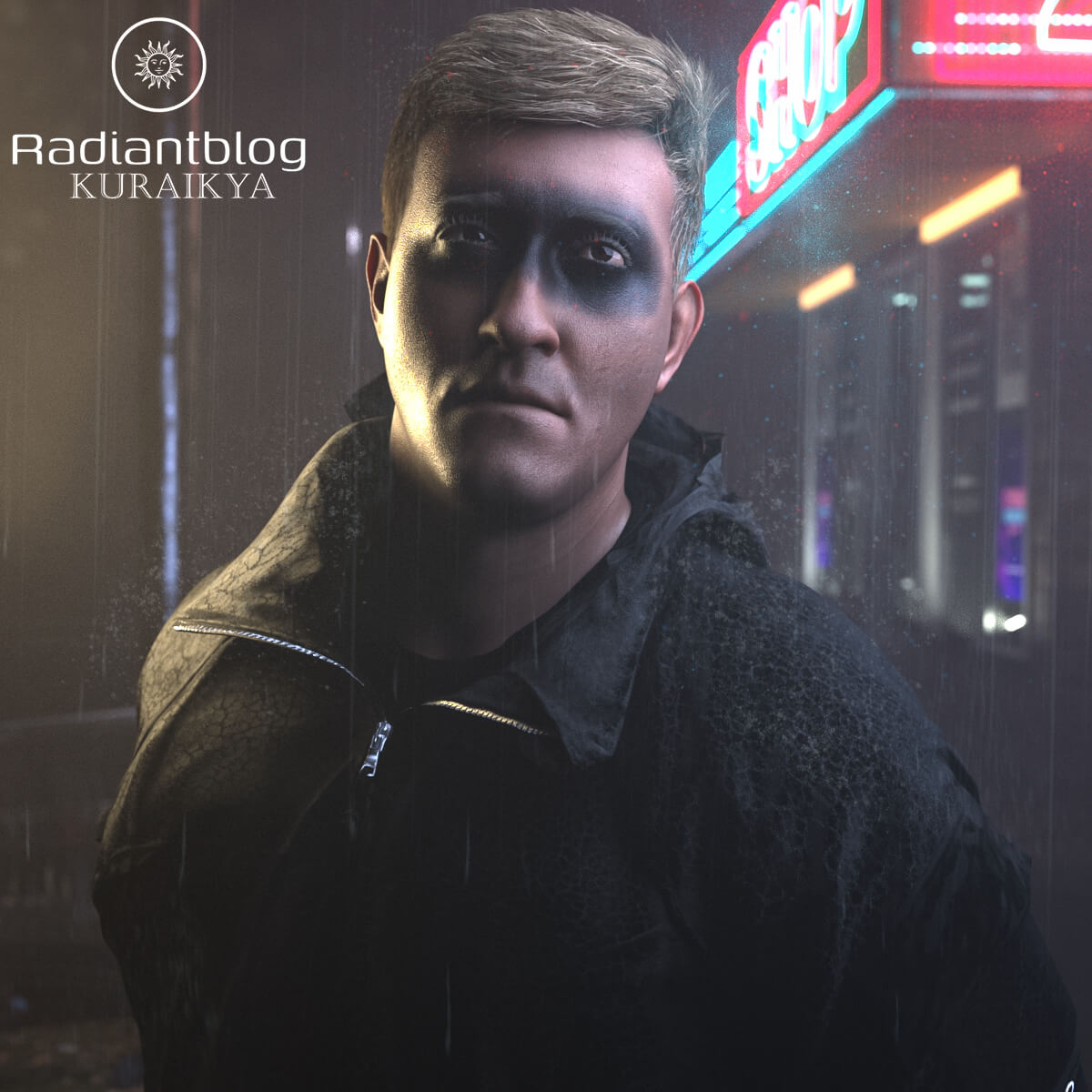 The Ghost within 3D Render, Digital Artwork by KuraiKya
