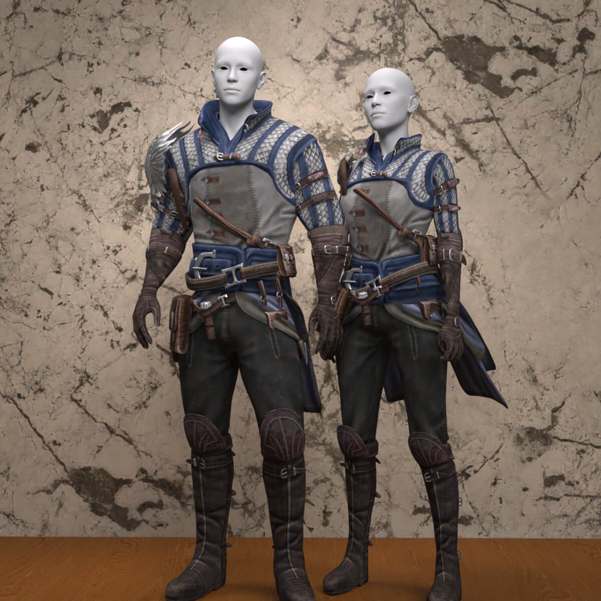 Tarnished Armor Sets for Genesis 9 Daz Content