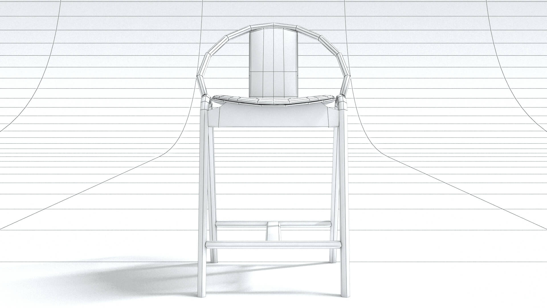 laos Barstool 3D Model
