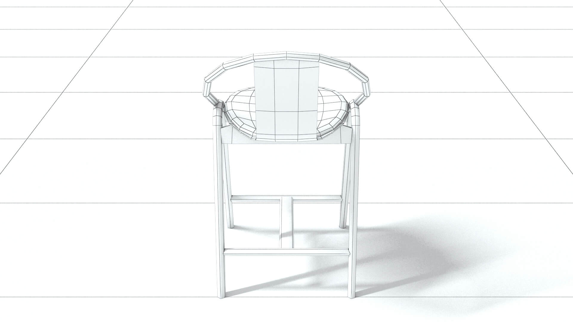 laos Barstool 3D Model