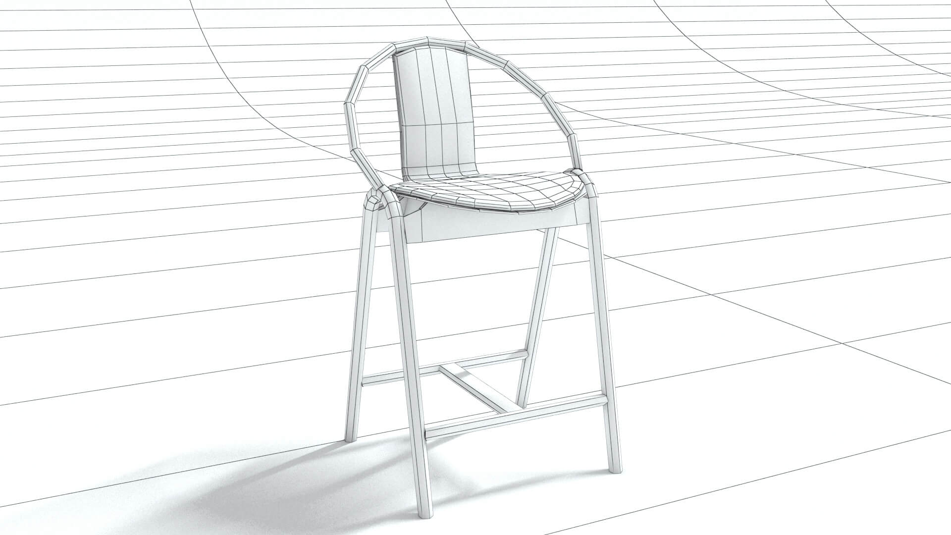laos Barstool 3D Model