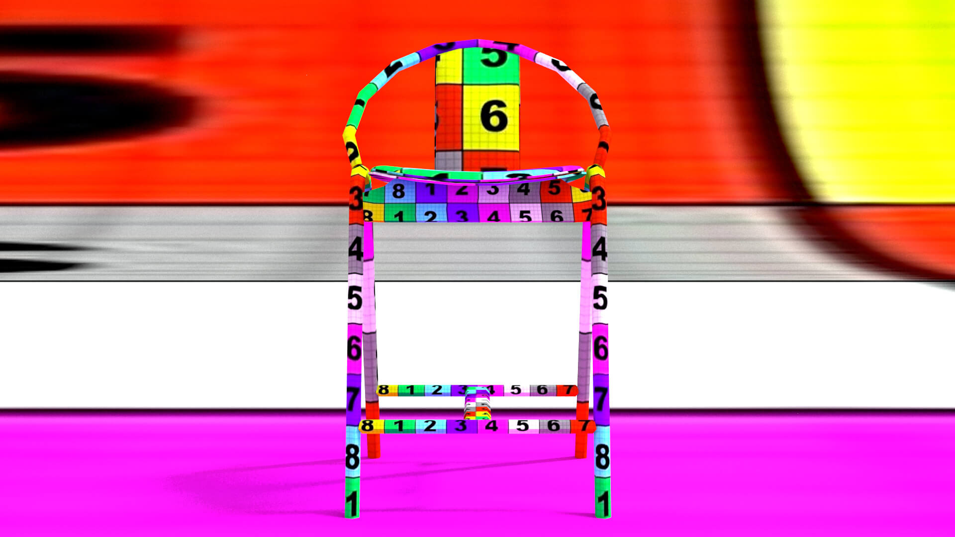 laos Barstool 3D Model