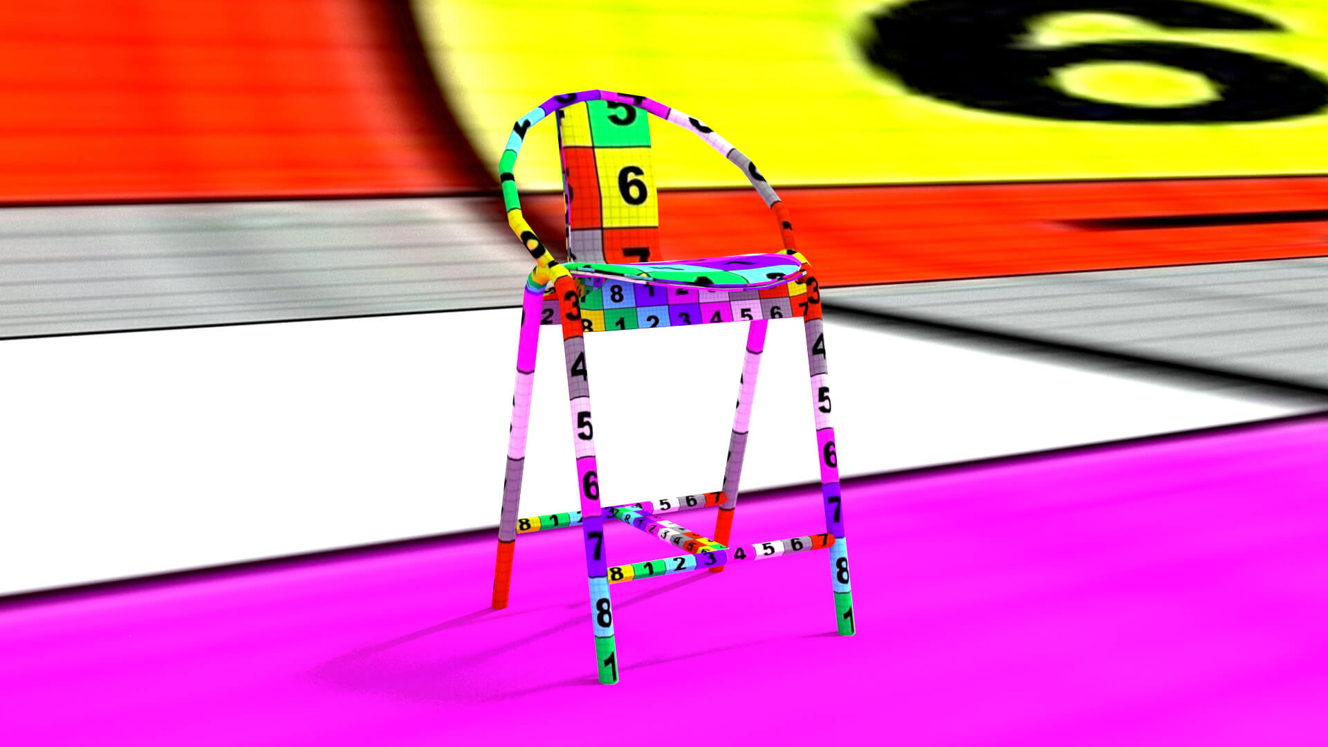 laos Barstool 3D Model