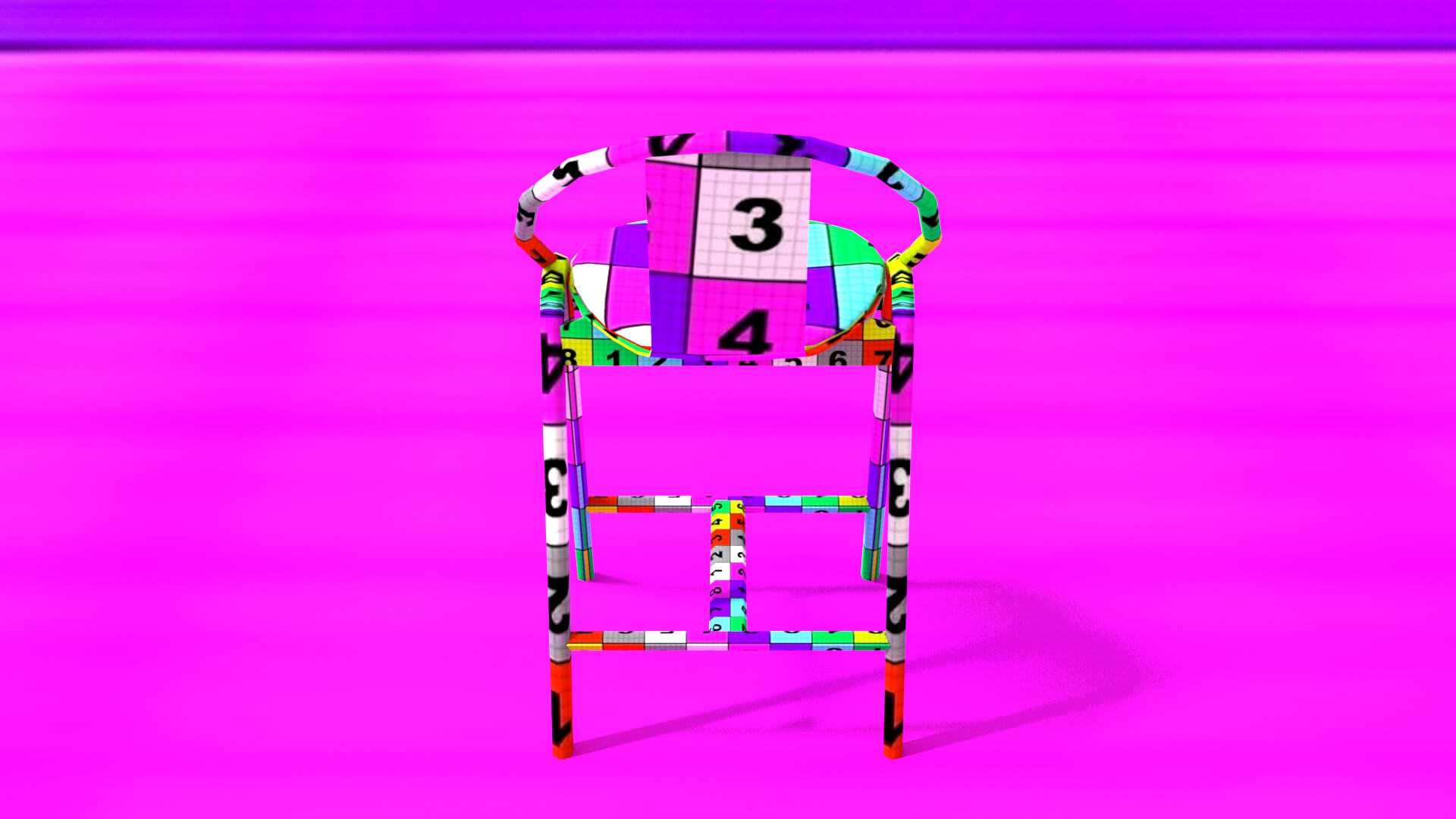 laos Barstool 3D Model