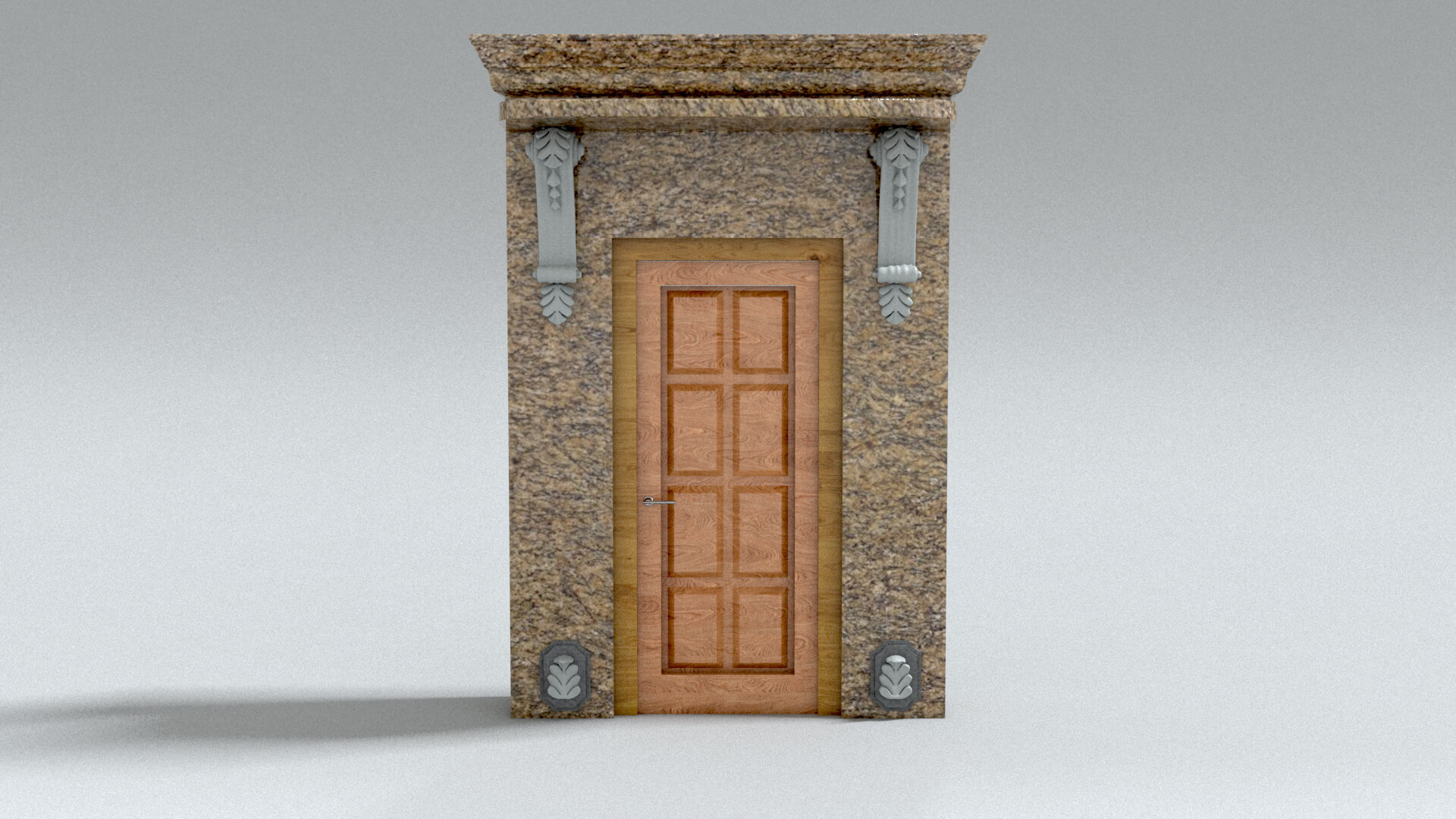 laos Classic Door 3D Model