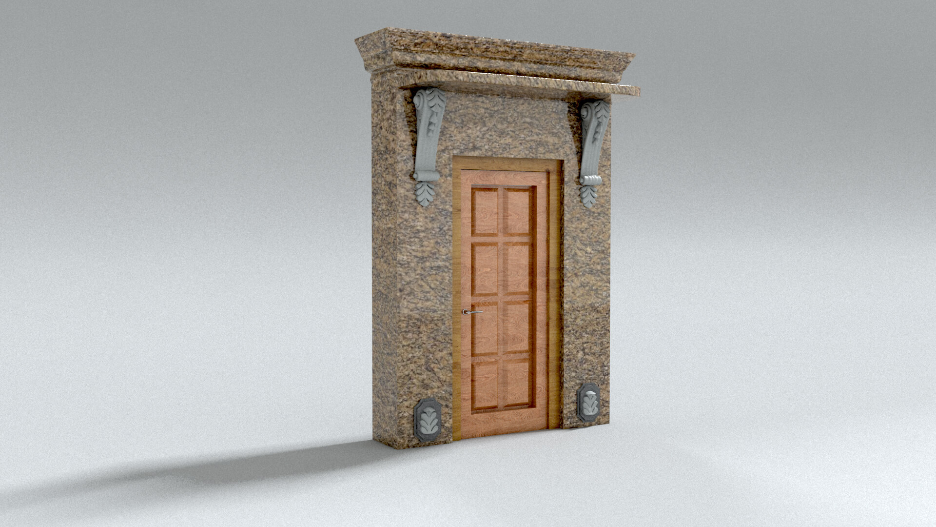 laos Classic Door 3D Model