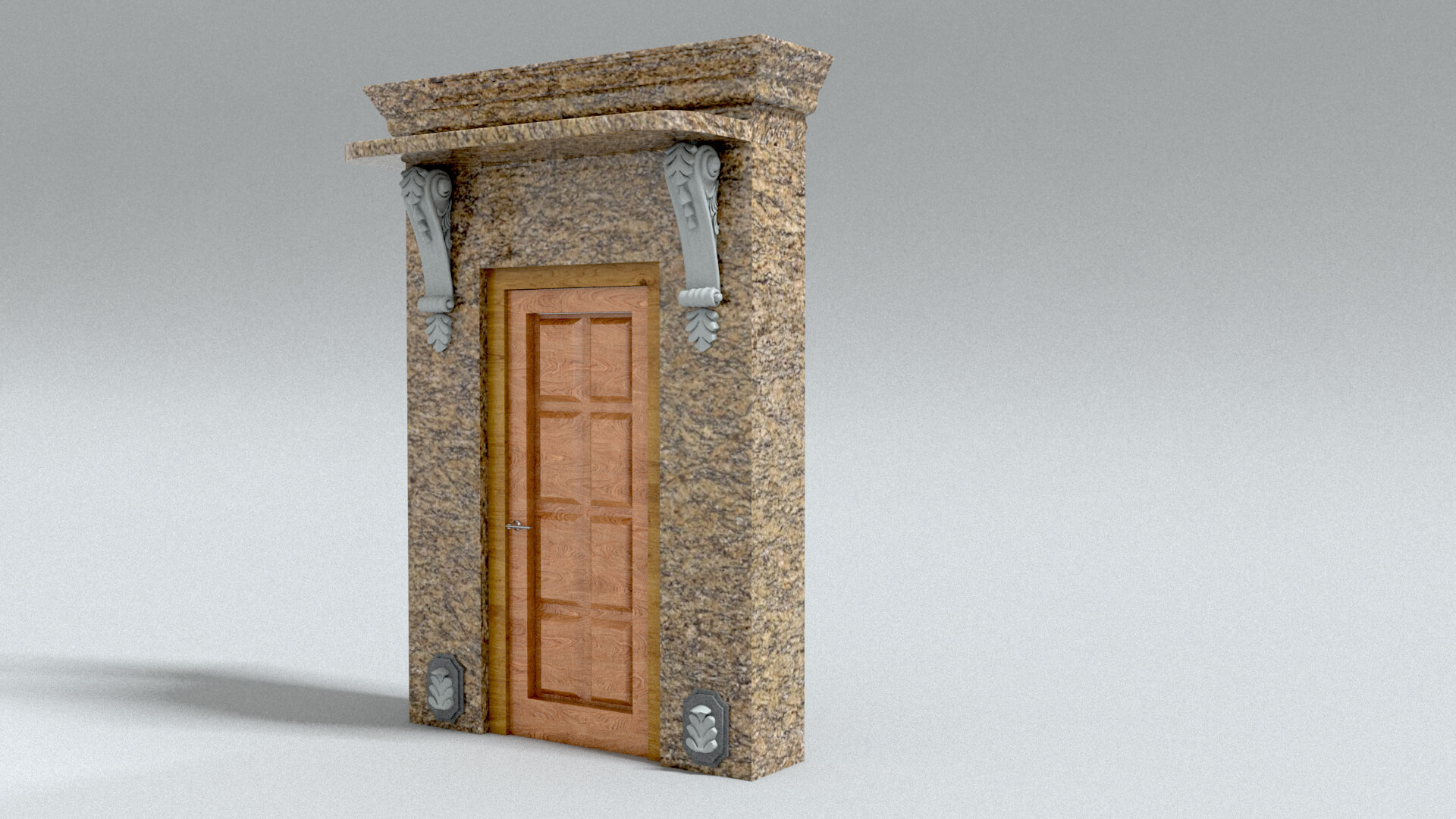 laos Classic Door 3D Model
