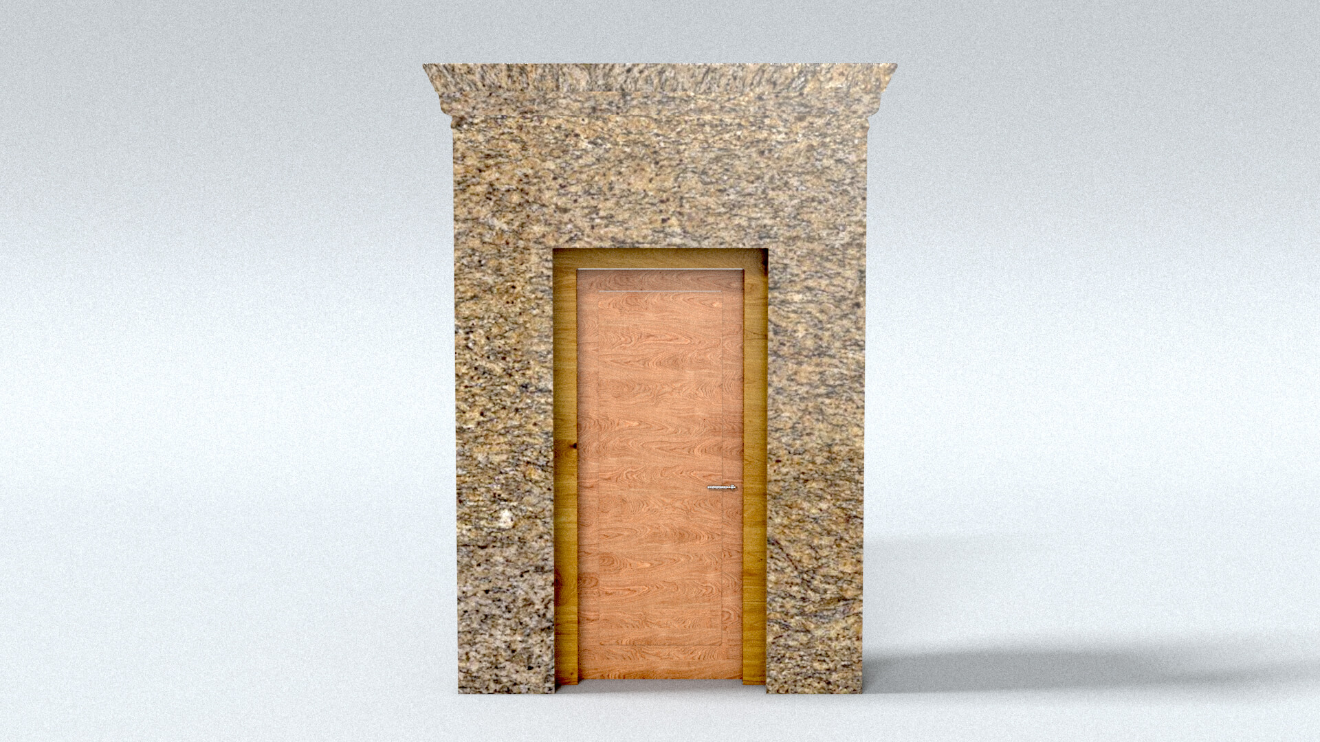 laos Classic Door 3D Model