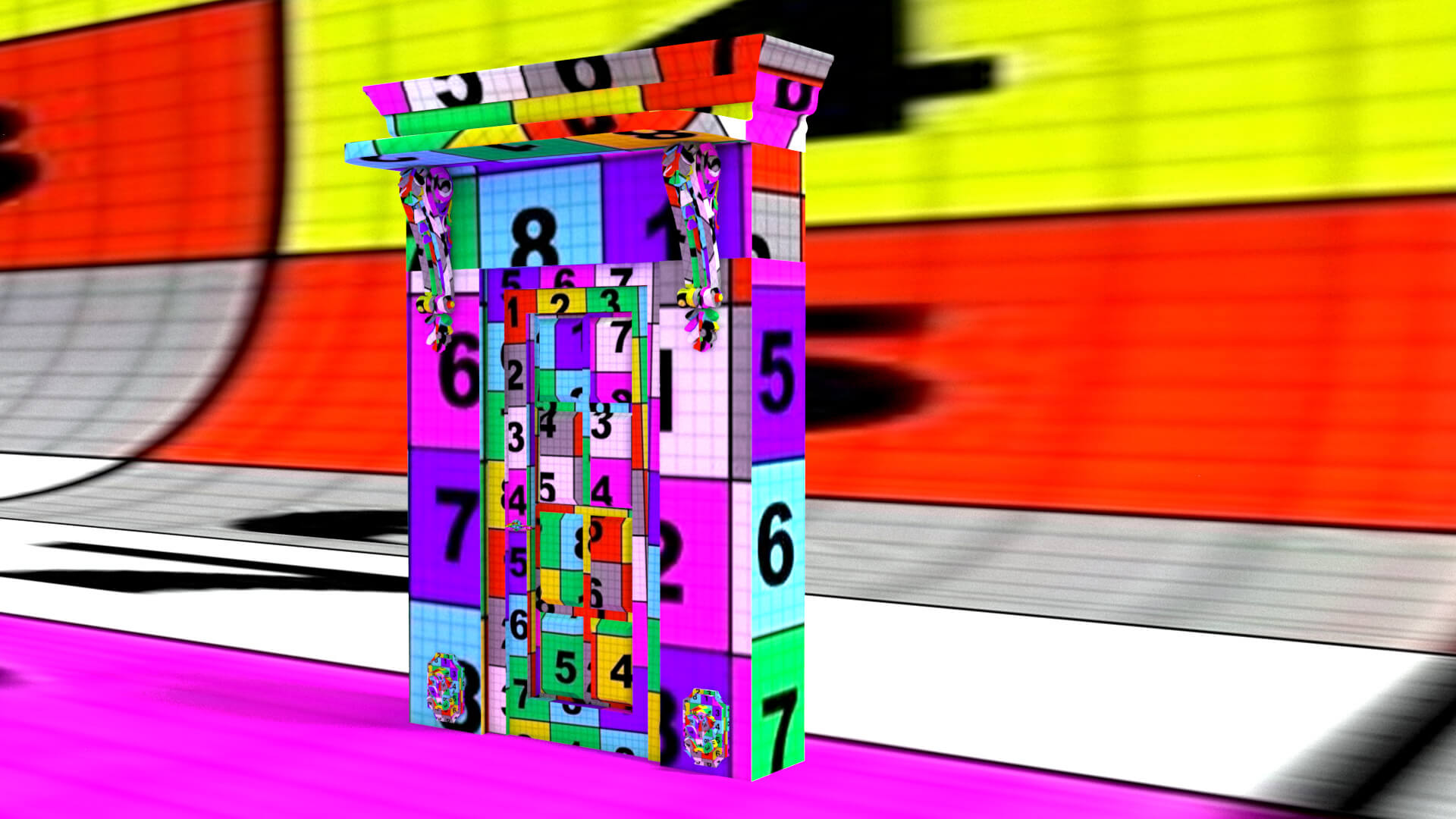 laos Classic Door 3D Model