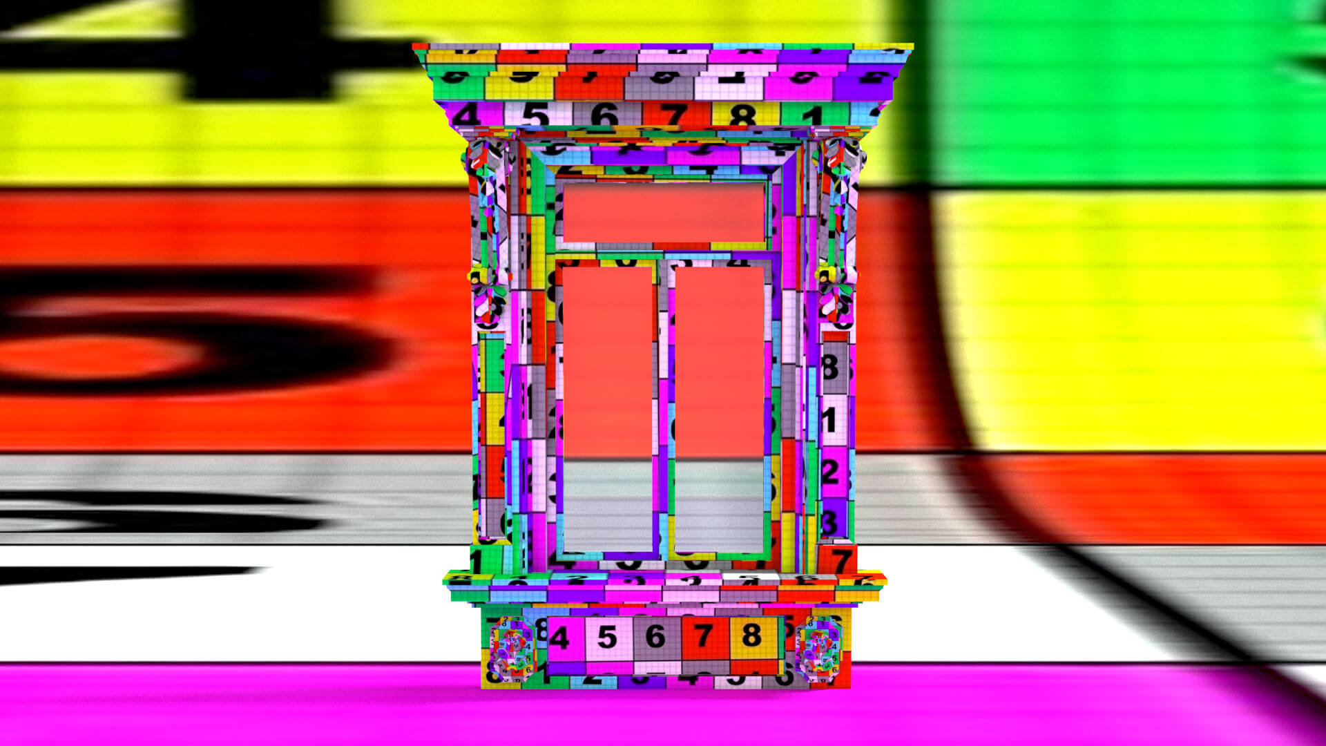 laos Classic Window 3D Model