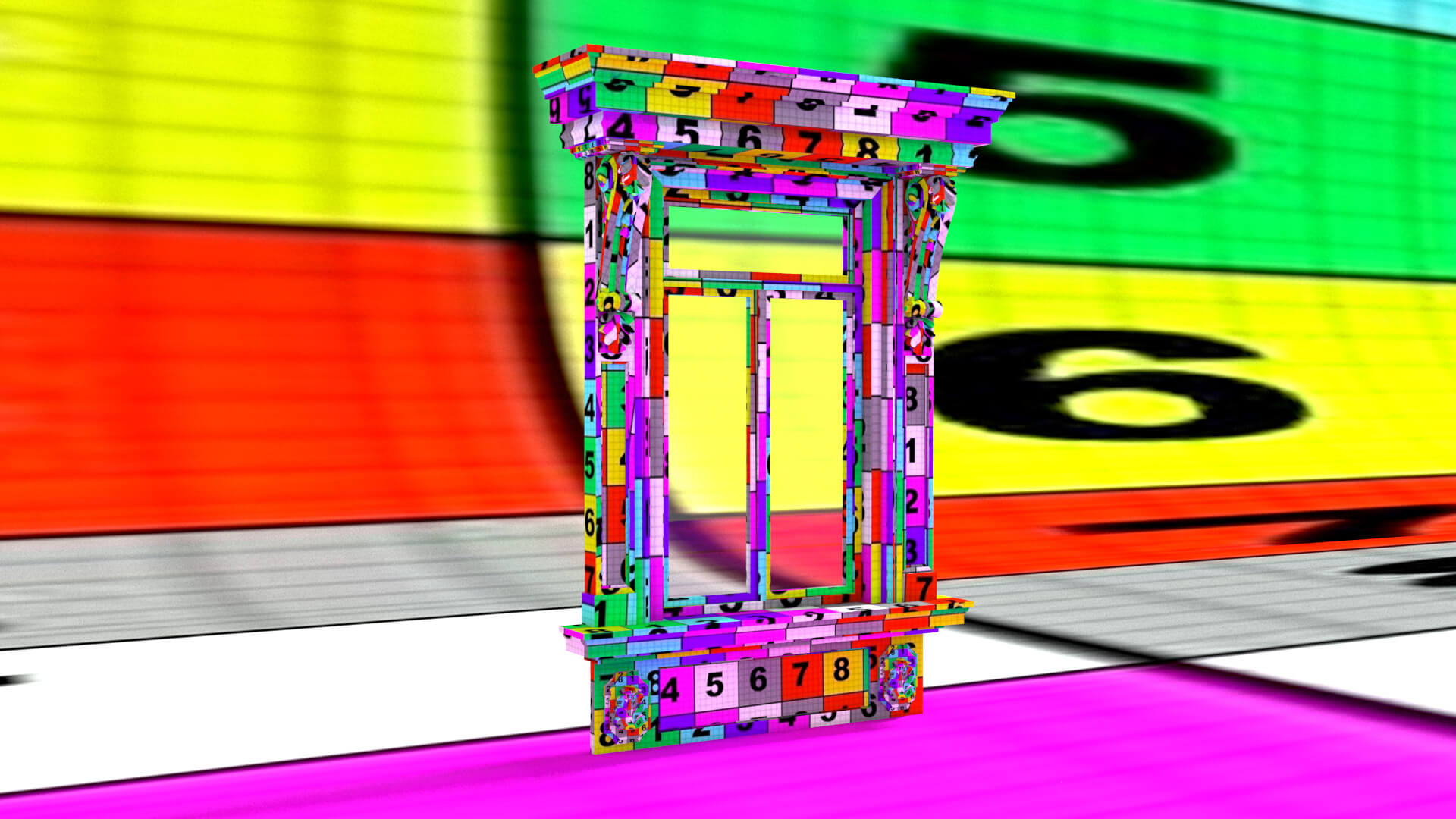 laos Classic Window 3D Model