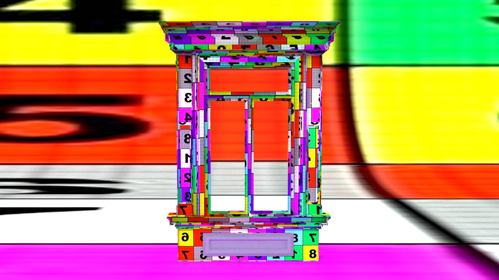 laos Classic Window 3D Model