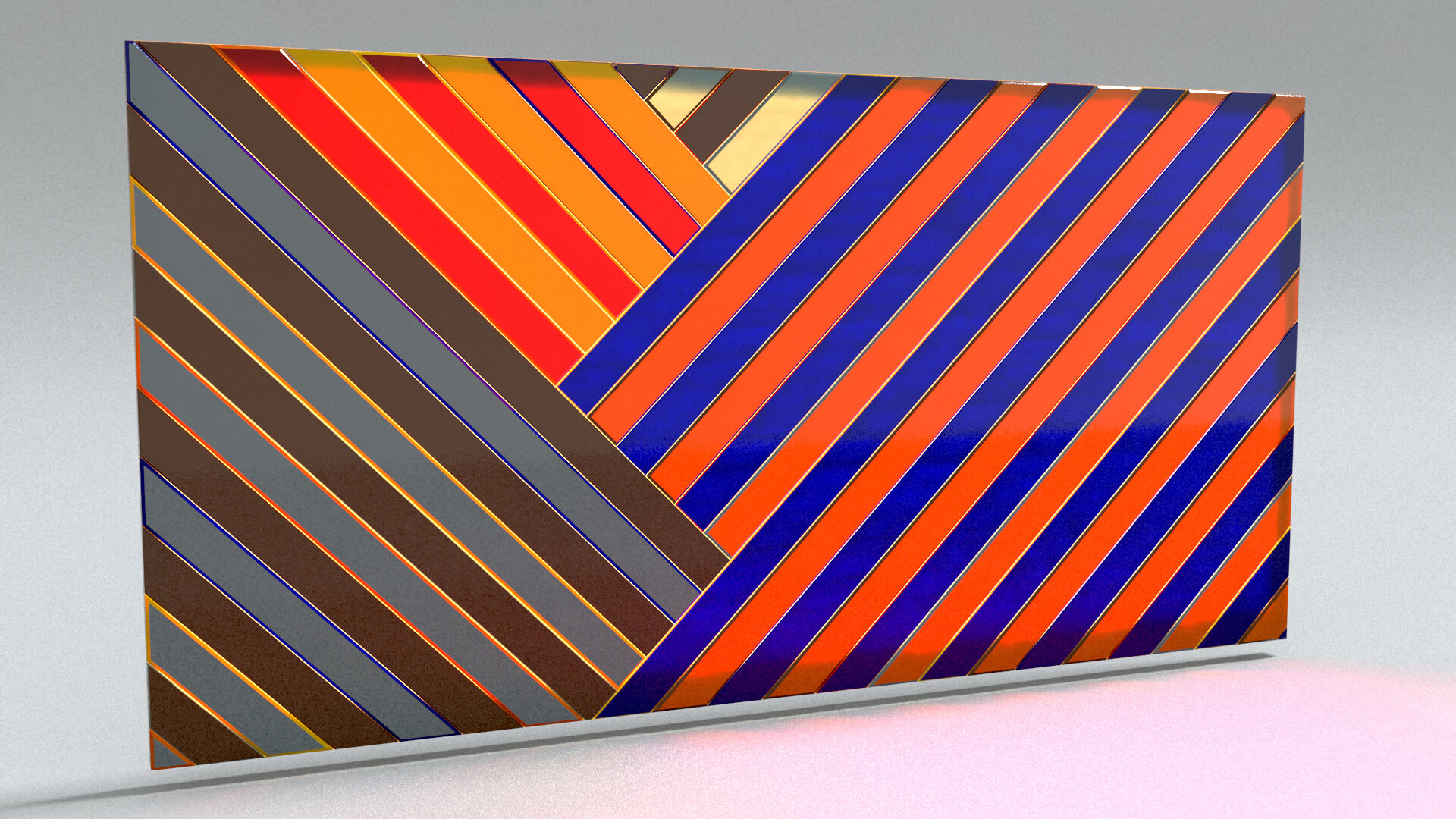 laos Decorative Wall Panel 3D Model
