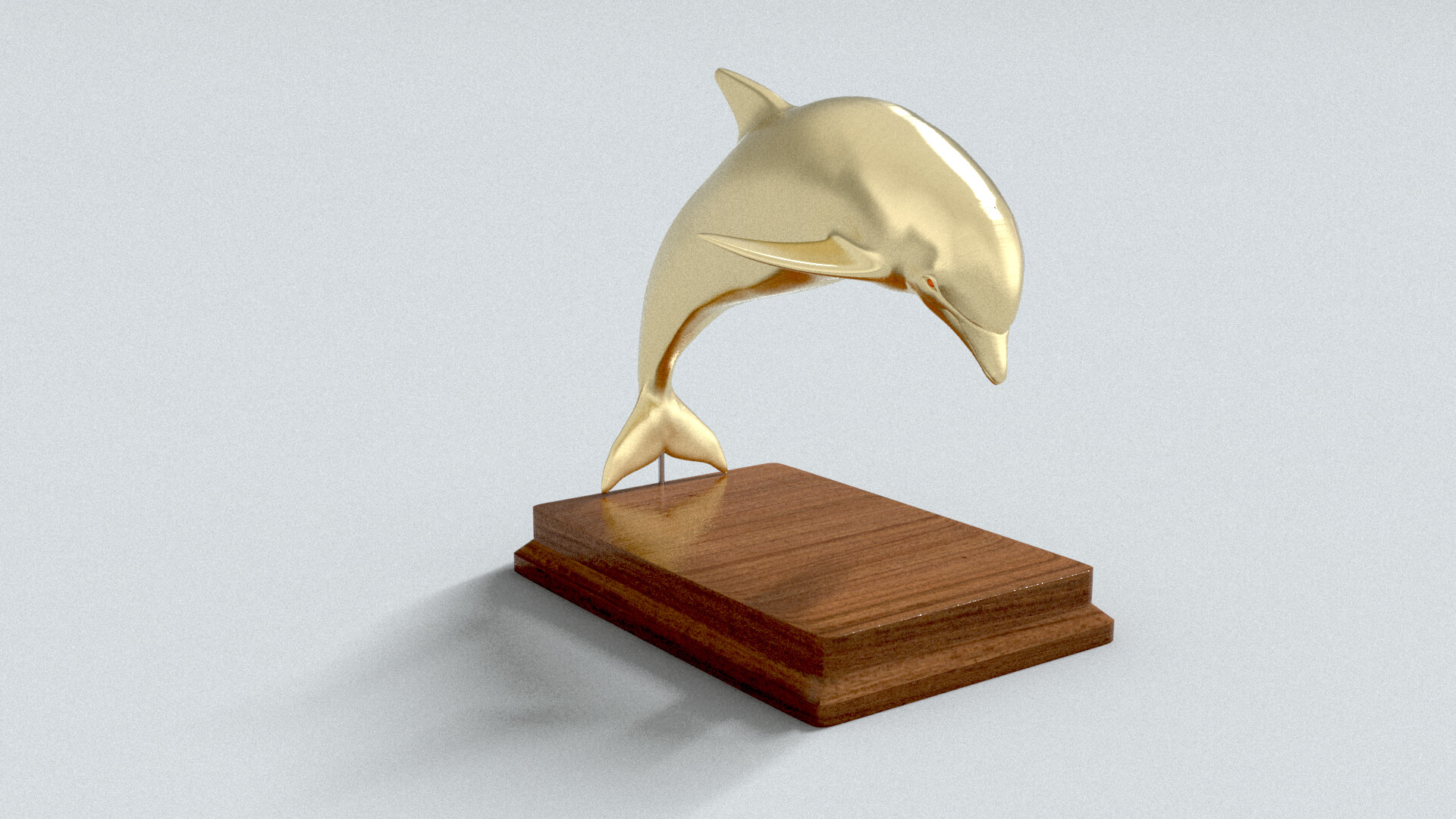 laos Dolphin Statue 3D Model