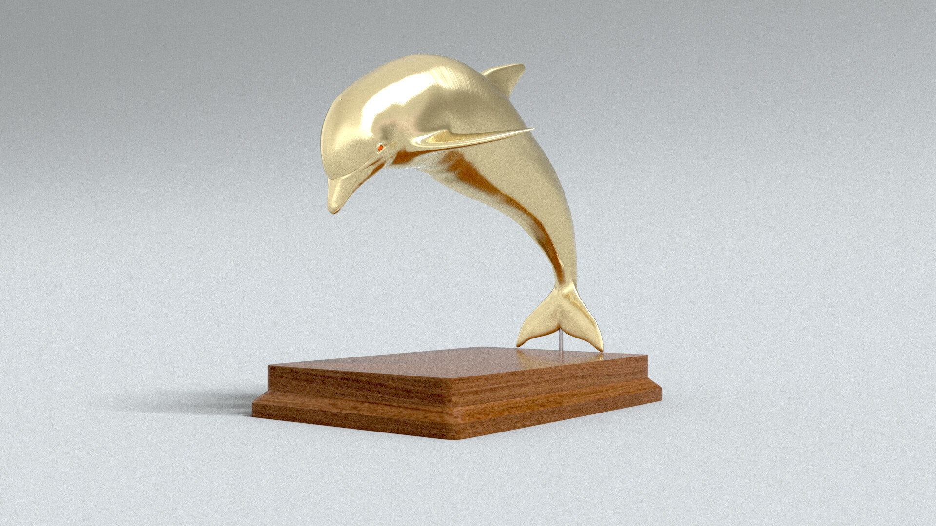 laos Dolphin Statue 3D Model