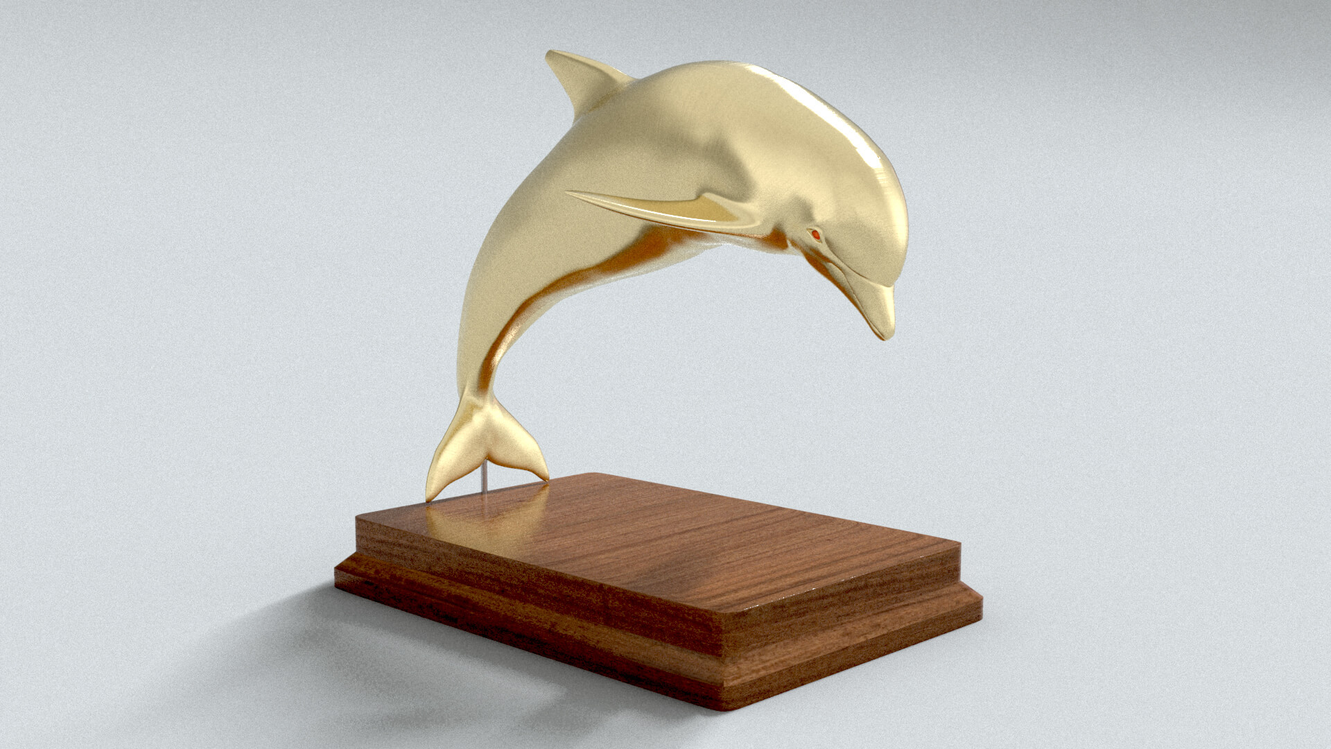 laos Dolphin Statue 3D Model