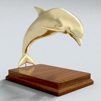 laos Dolphin Statue