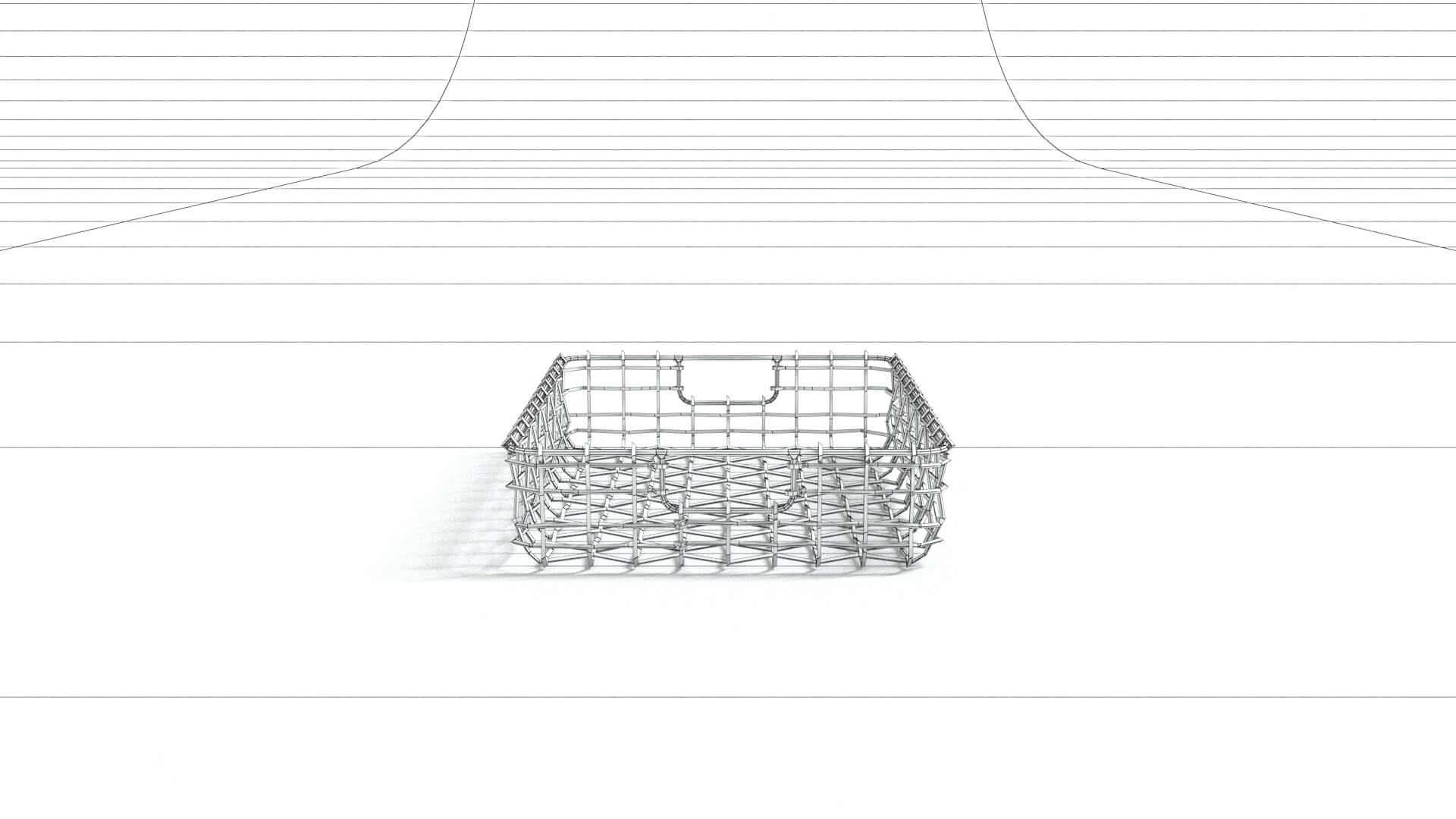 laos File Basket 3D Model