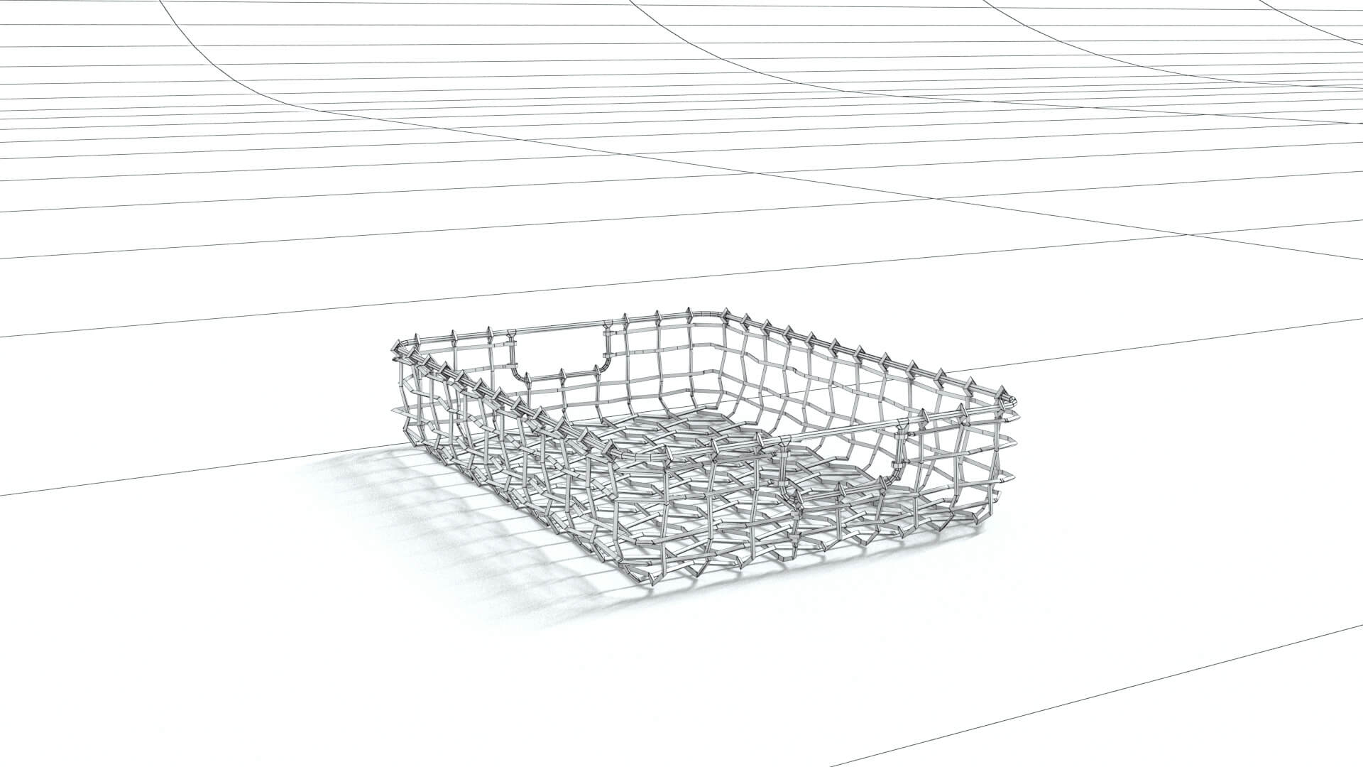 laos File Basket 3D Model