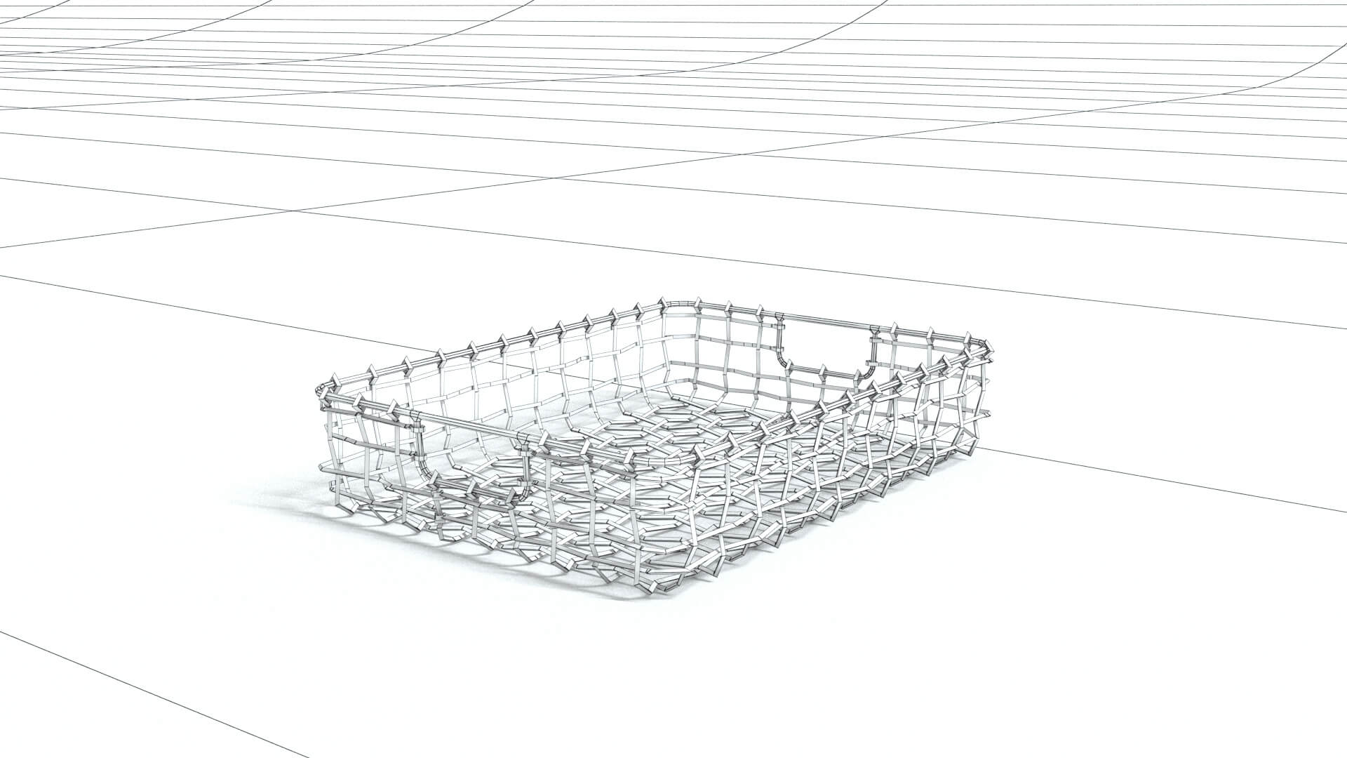 laos File Basket 3D Model