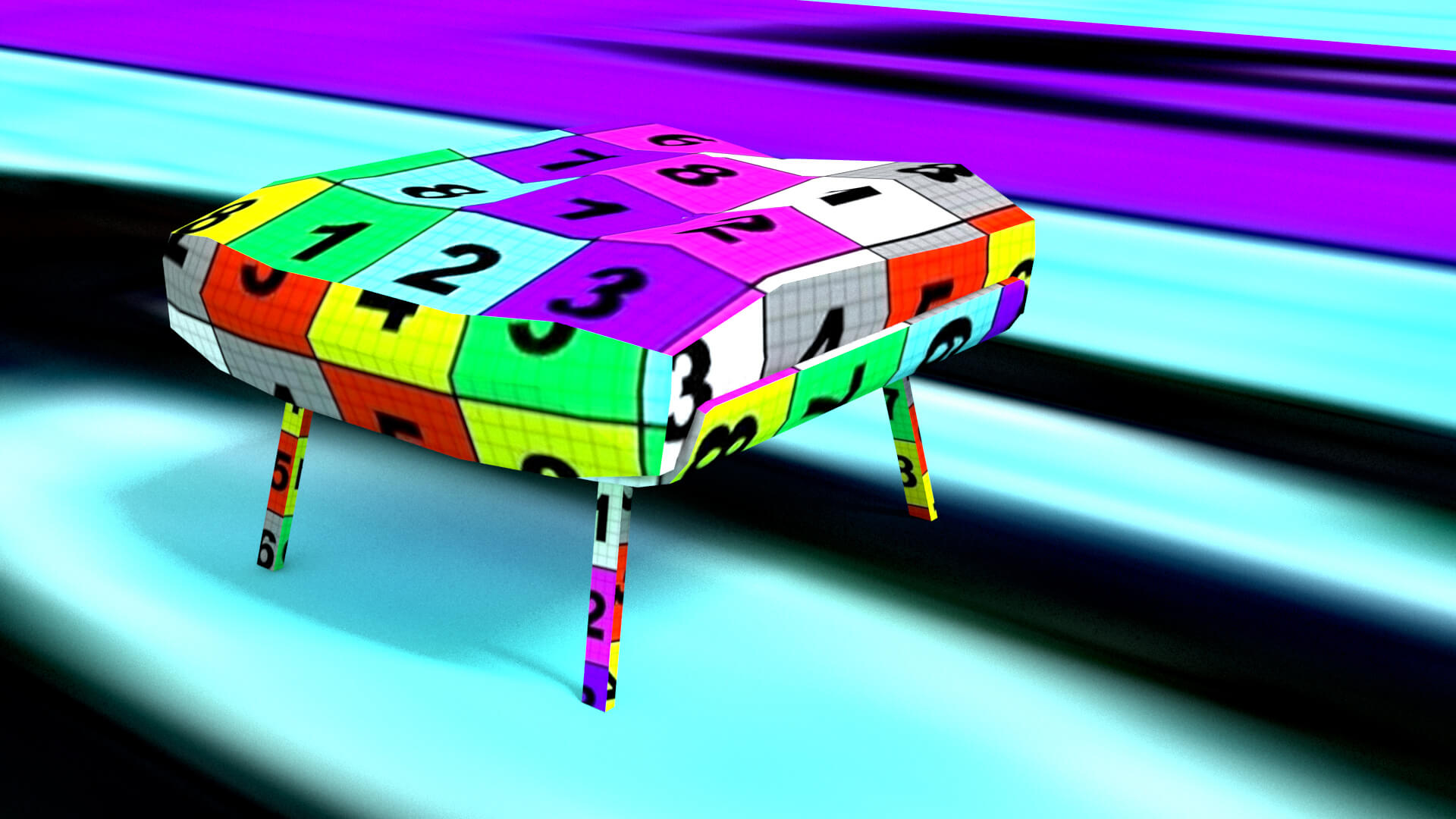 laos Footstool 3D Model