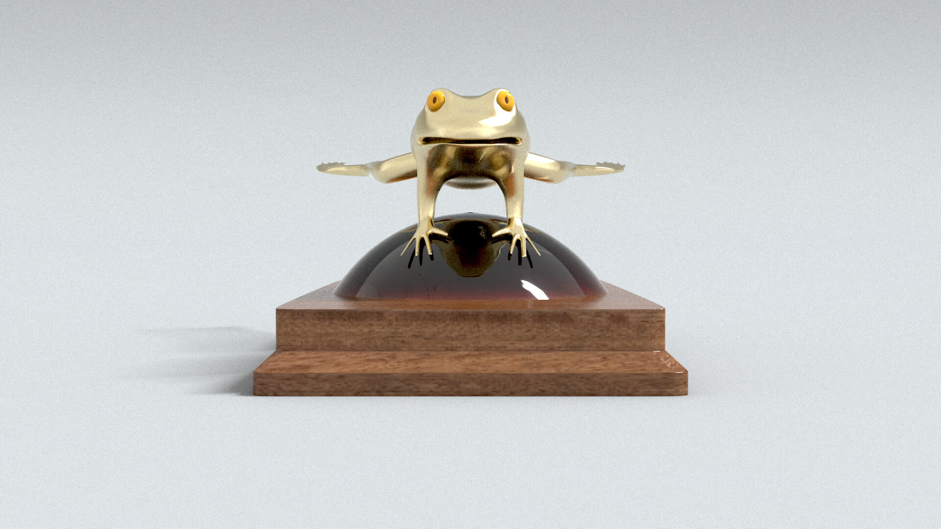 laos Frog Statue 3D Model