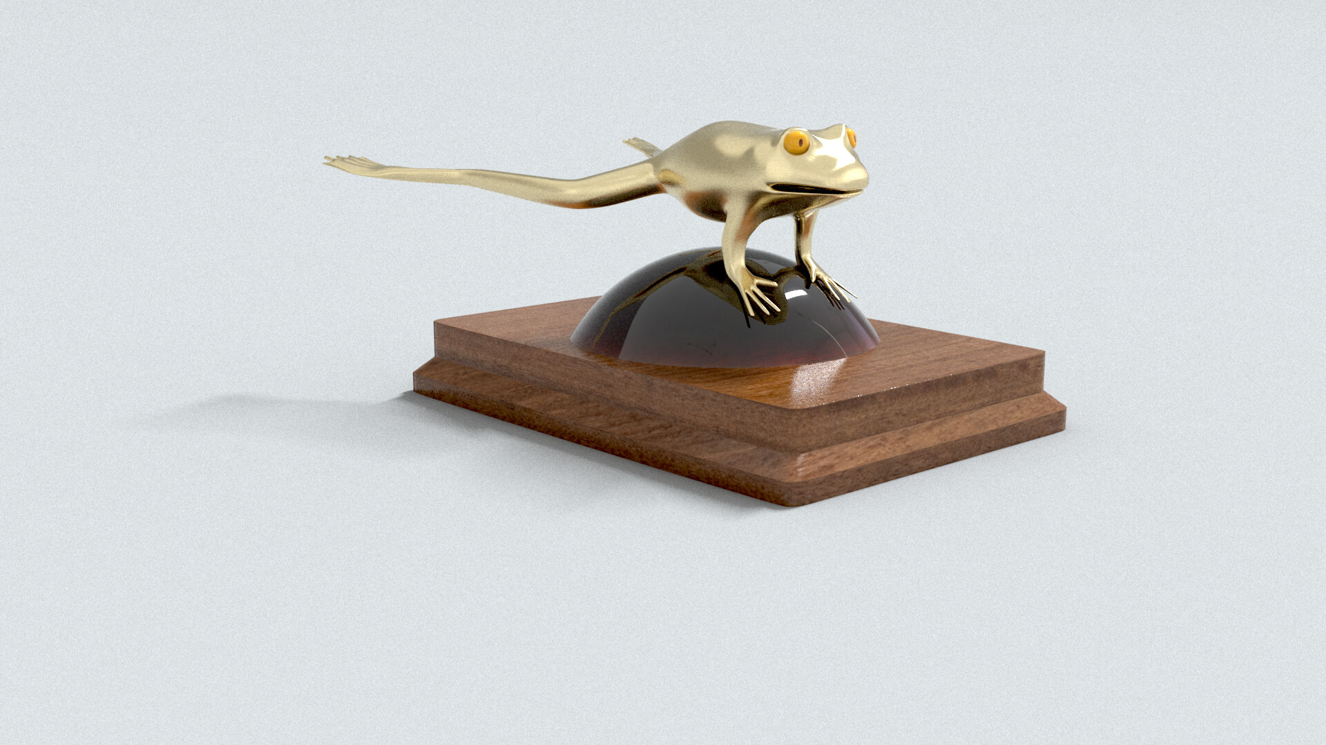 laos Frog Statue 3D Model