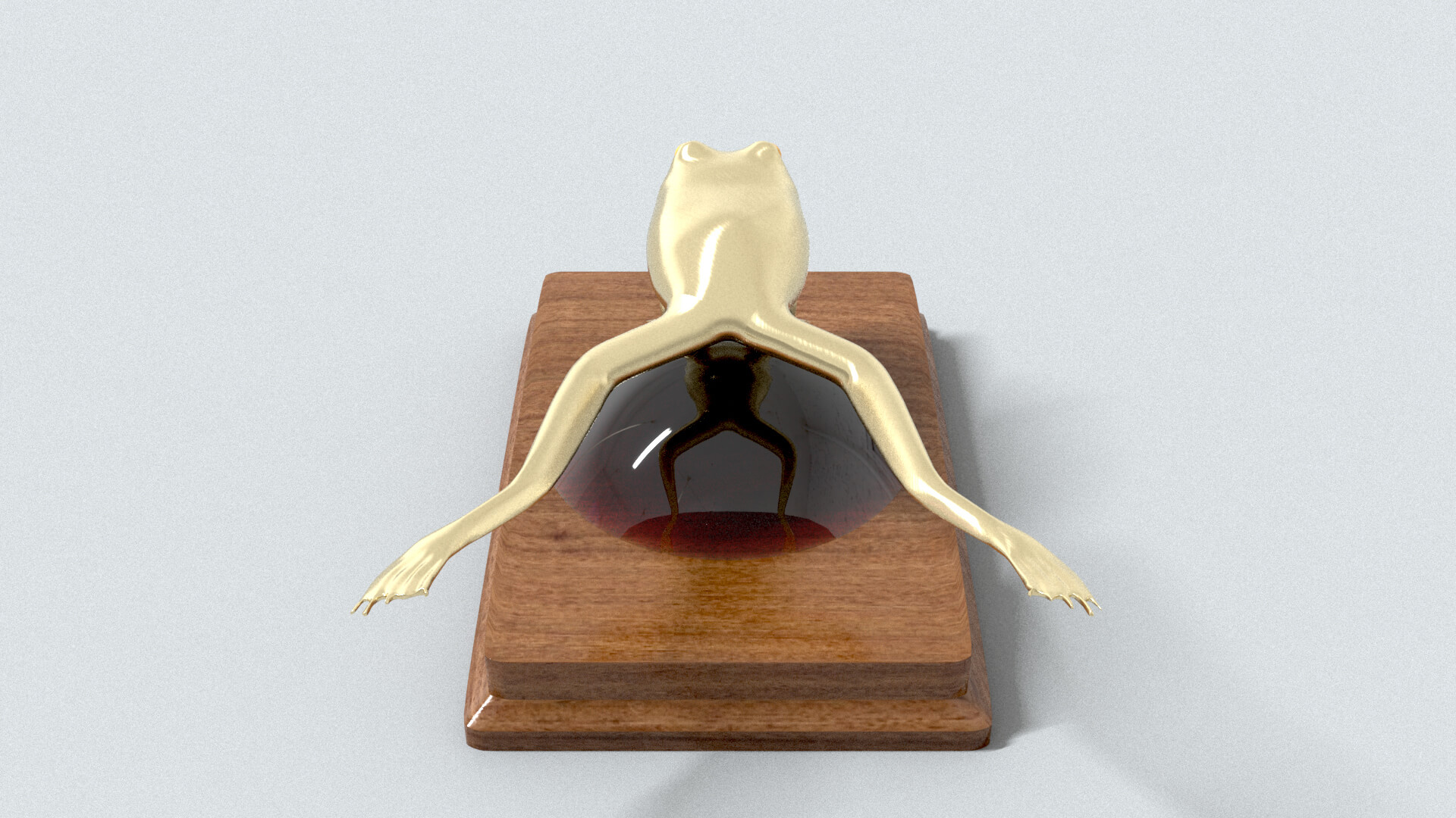 laos Frog Statue 3D Model