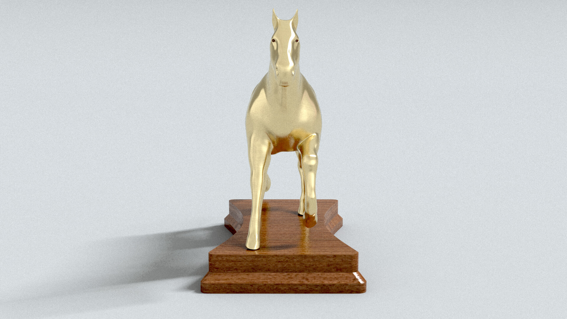 laos Horse Statue 3D Model