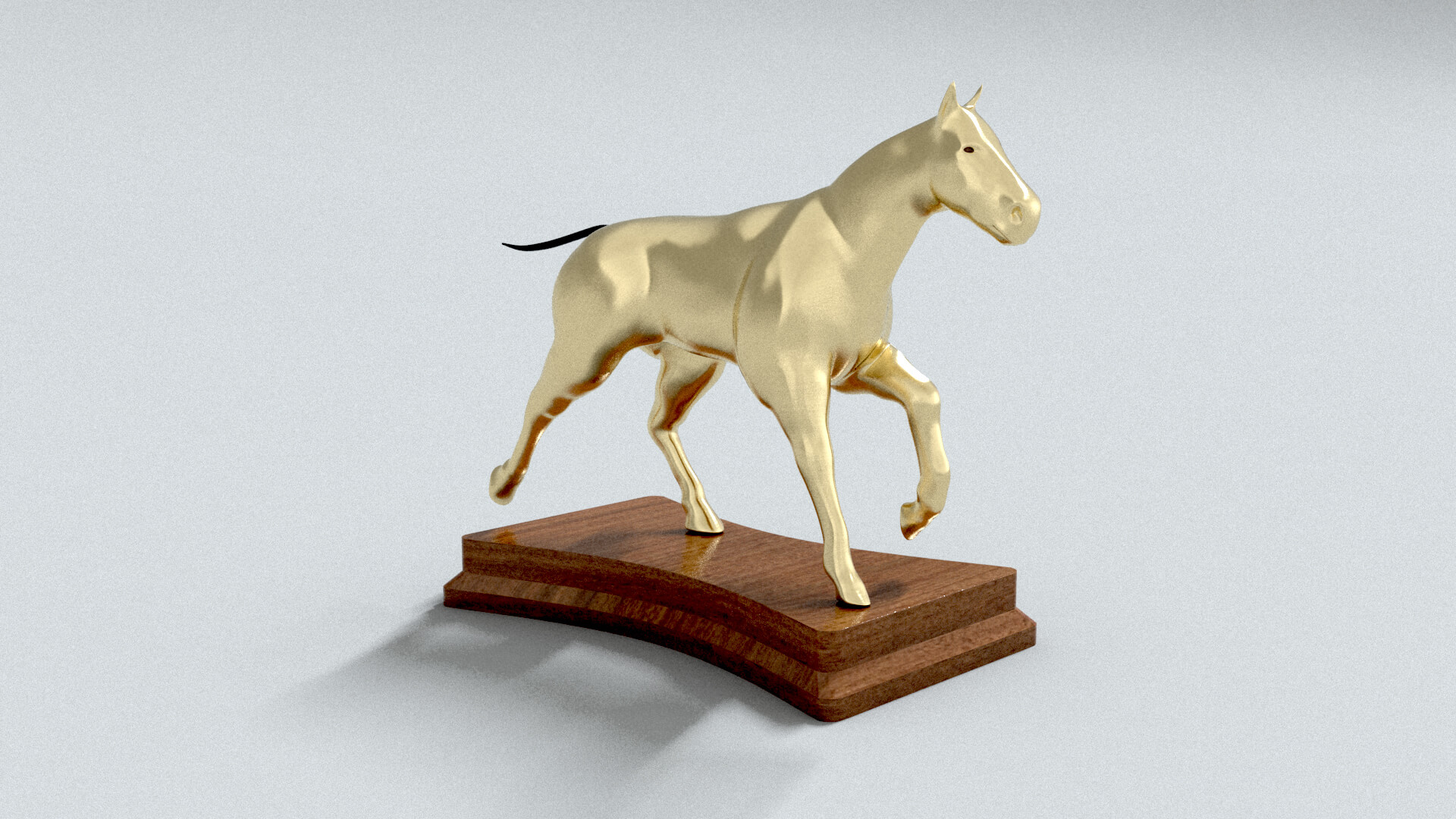 laos Horse Statue 3D Model