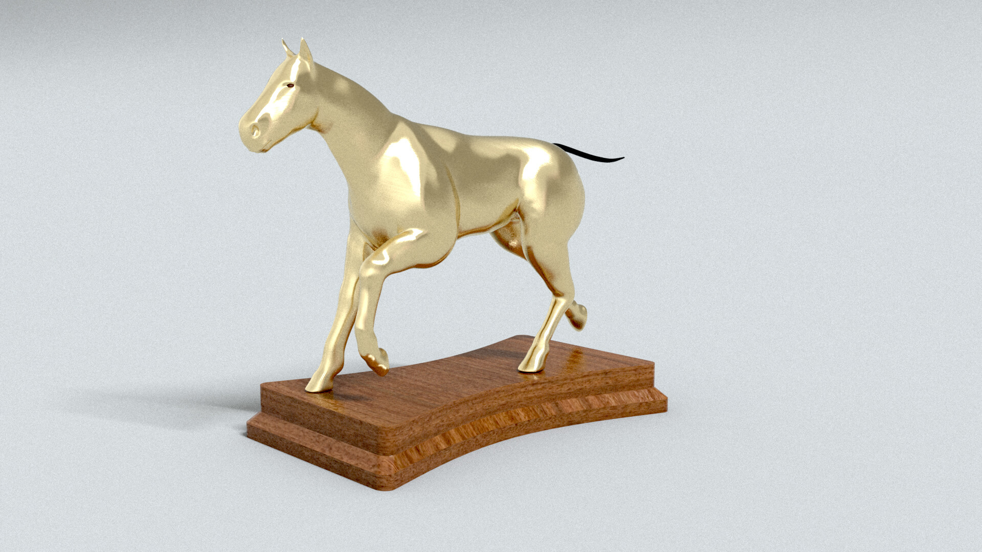 laos Horse Statue 3D Model