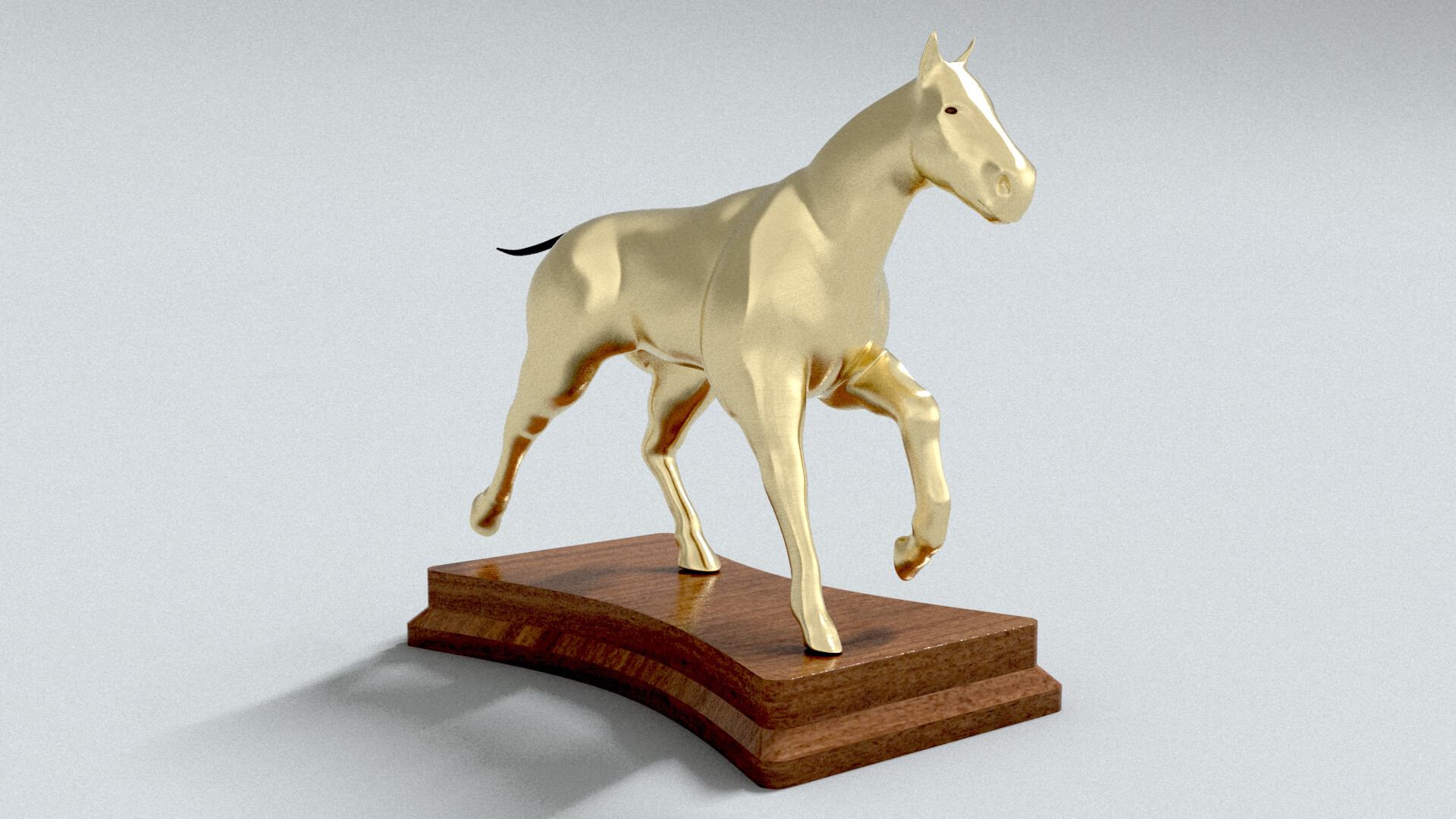 laos Horse Statue 3D Model