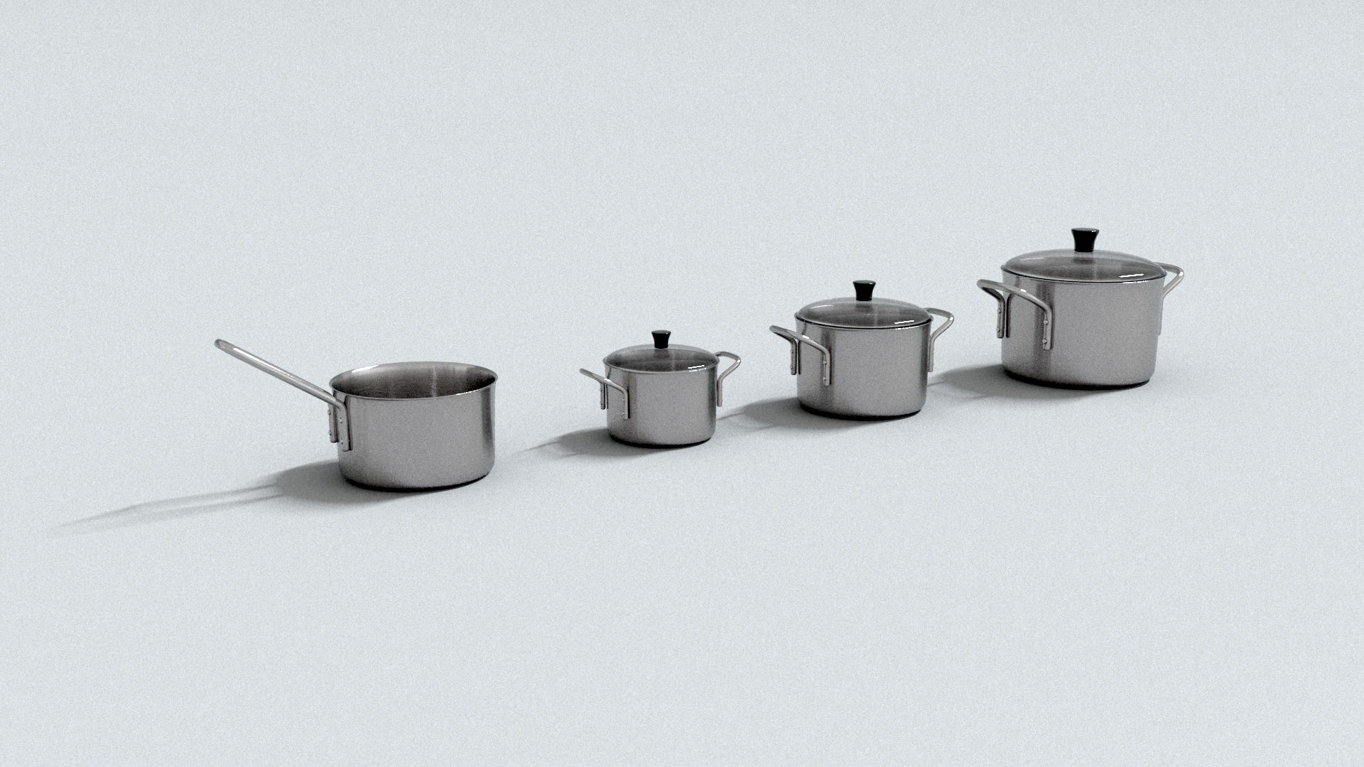 laos Kitchen Pots 3D Model