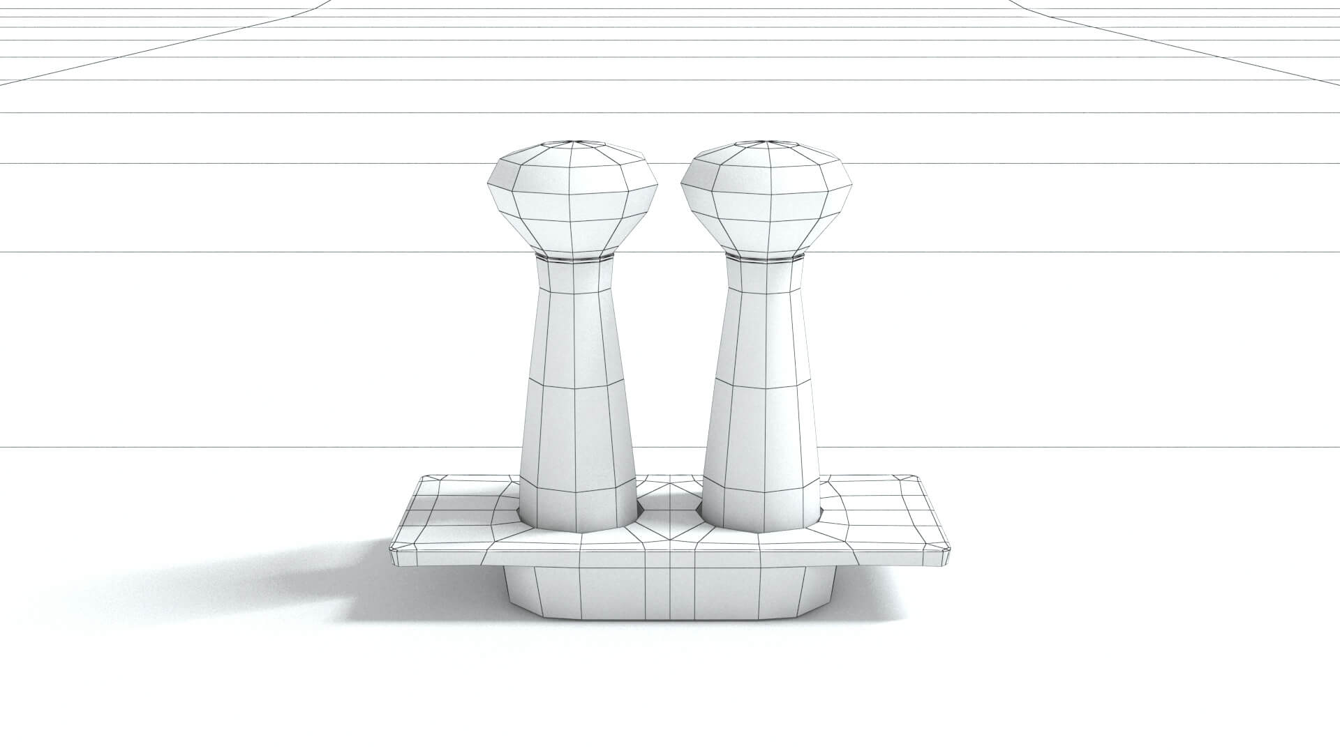laos Salt and Pepper Mills 3D Model