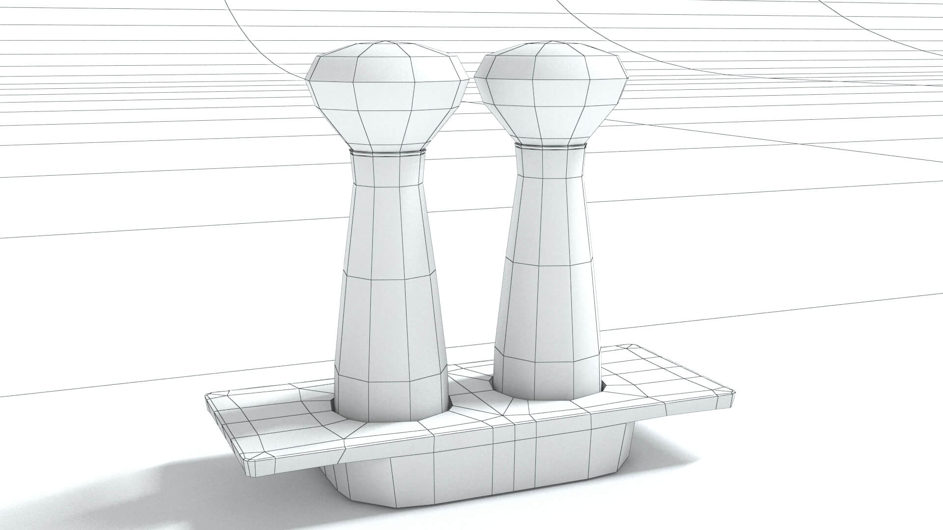 laos Salt and Pepper Mills 3D Model