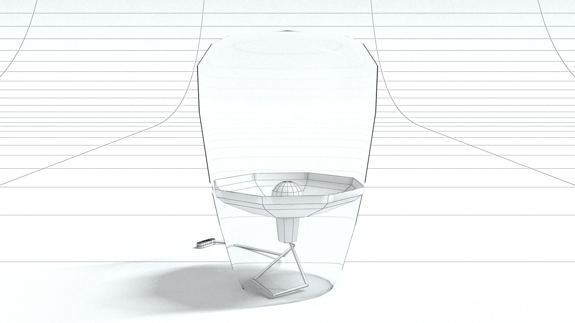 laos Table Lamp 3D Model