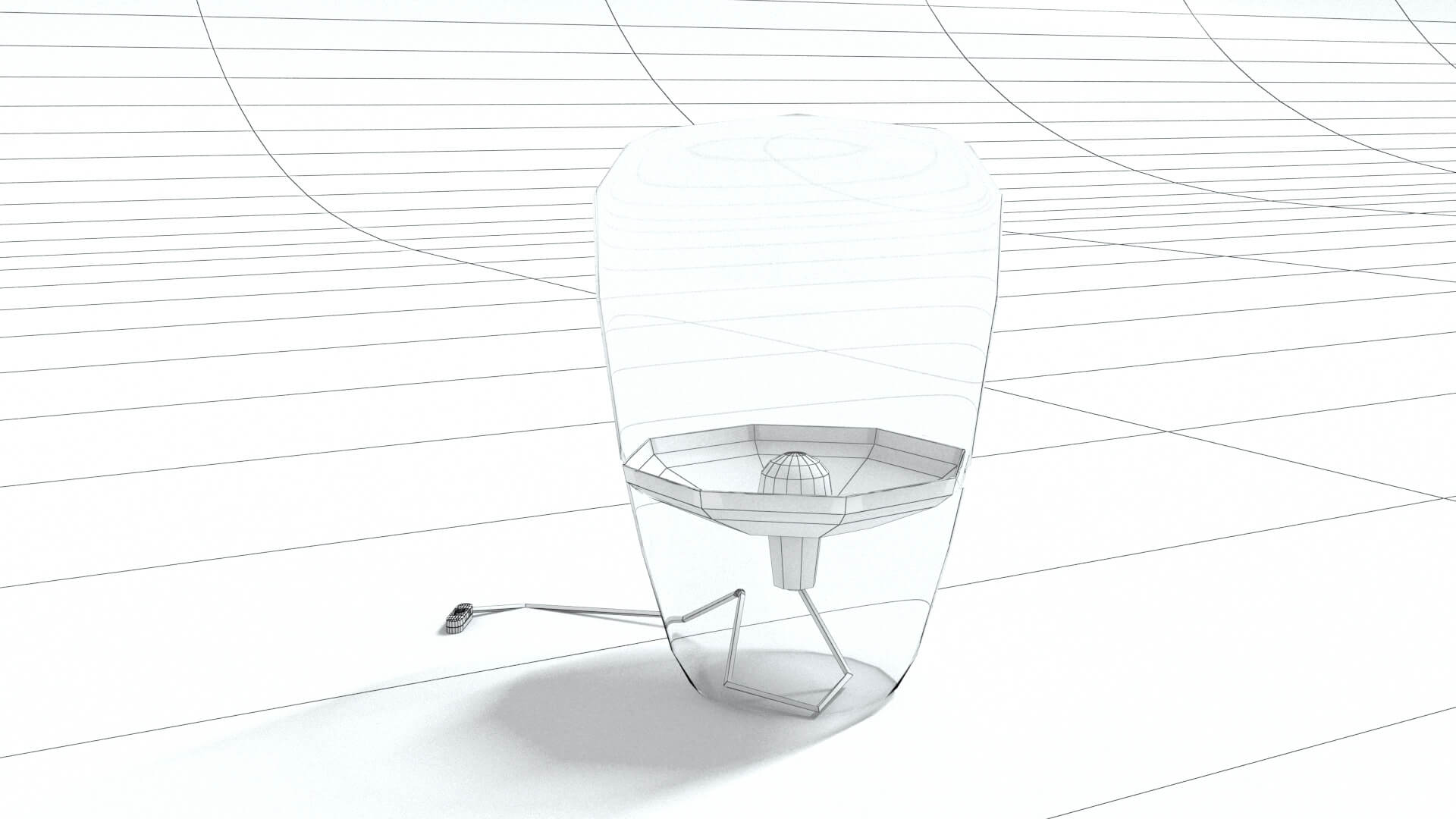 laos Table Lamp 3D Model