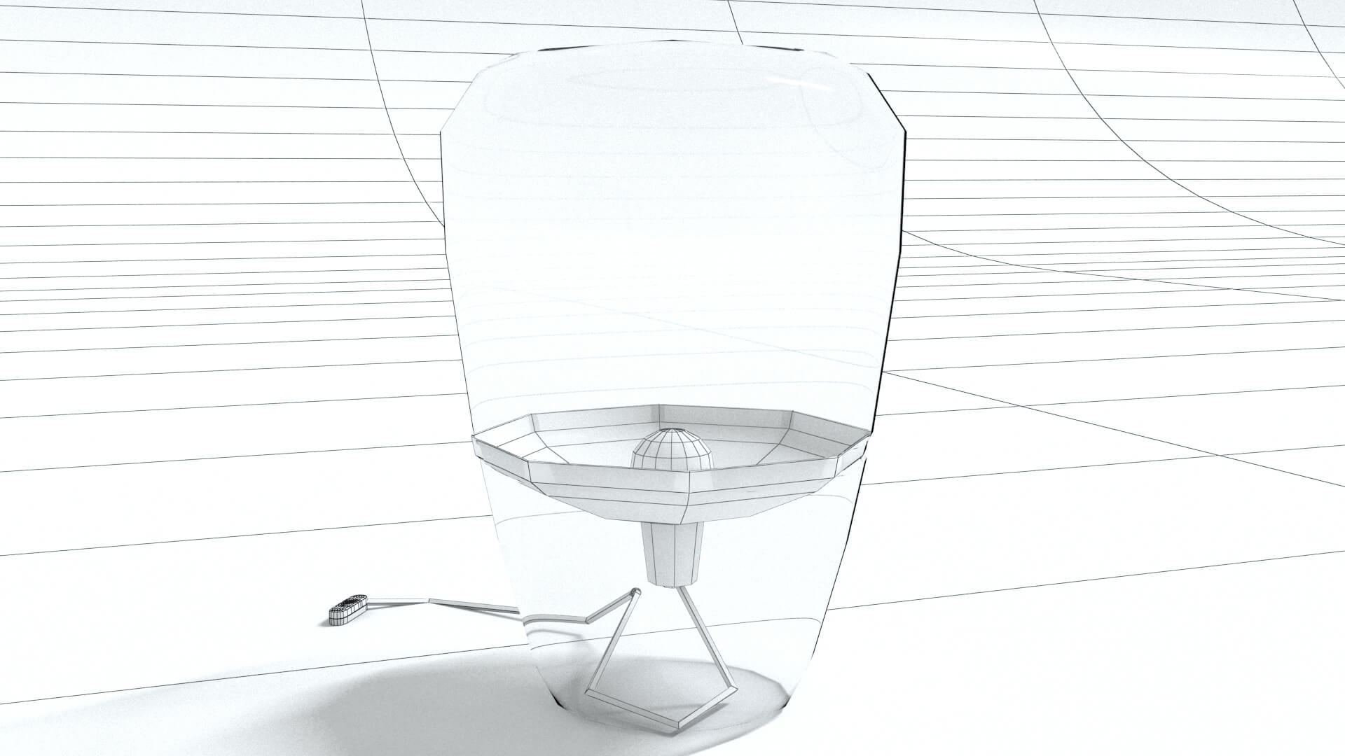 laos Table Lamp 3D Model