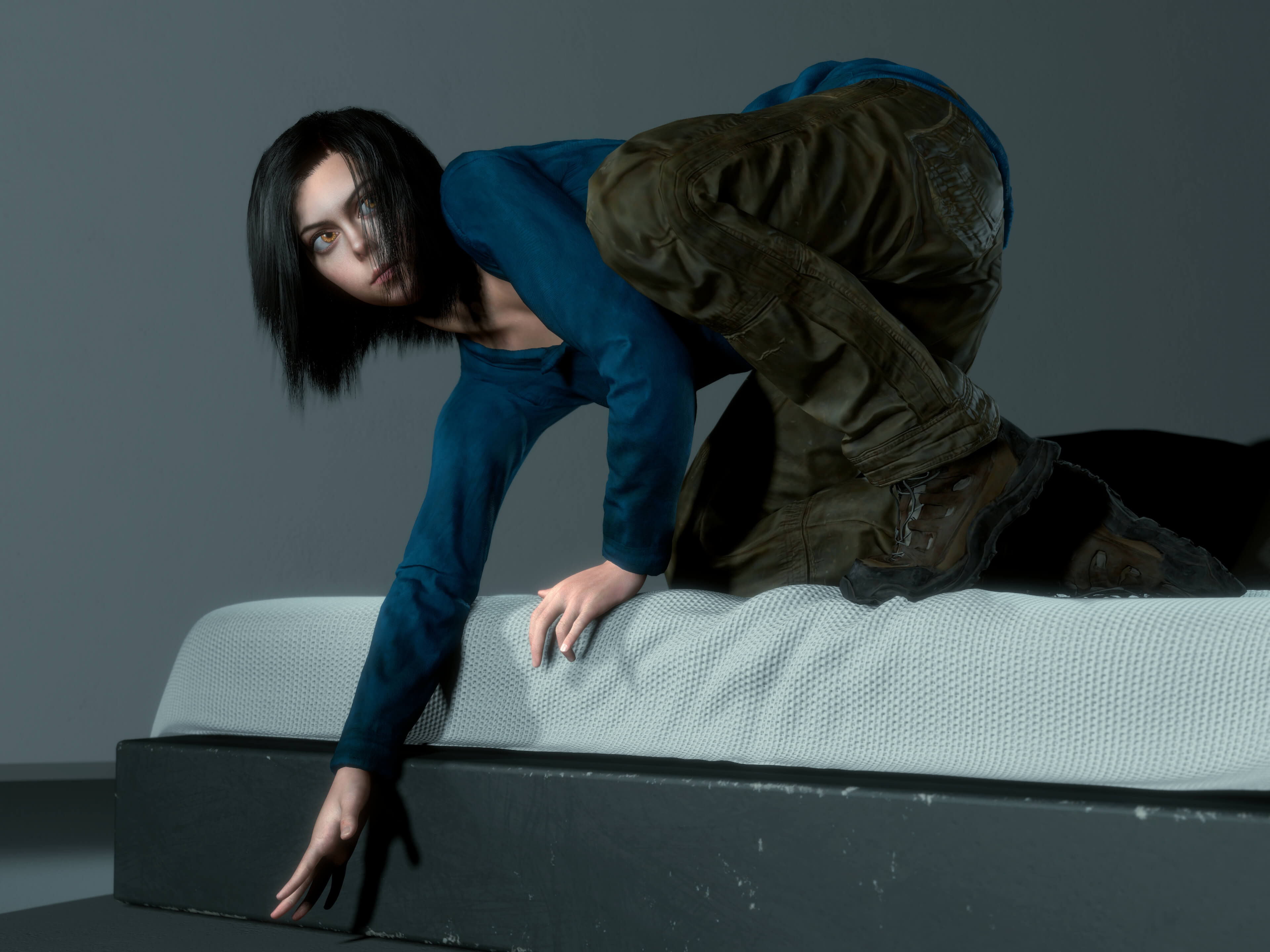 Alita Battle Angel 3D Render, Digital Artwork by latius