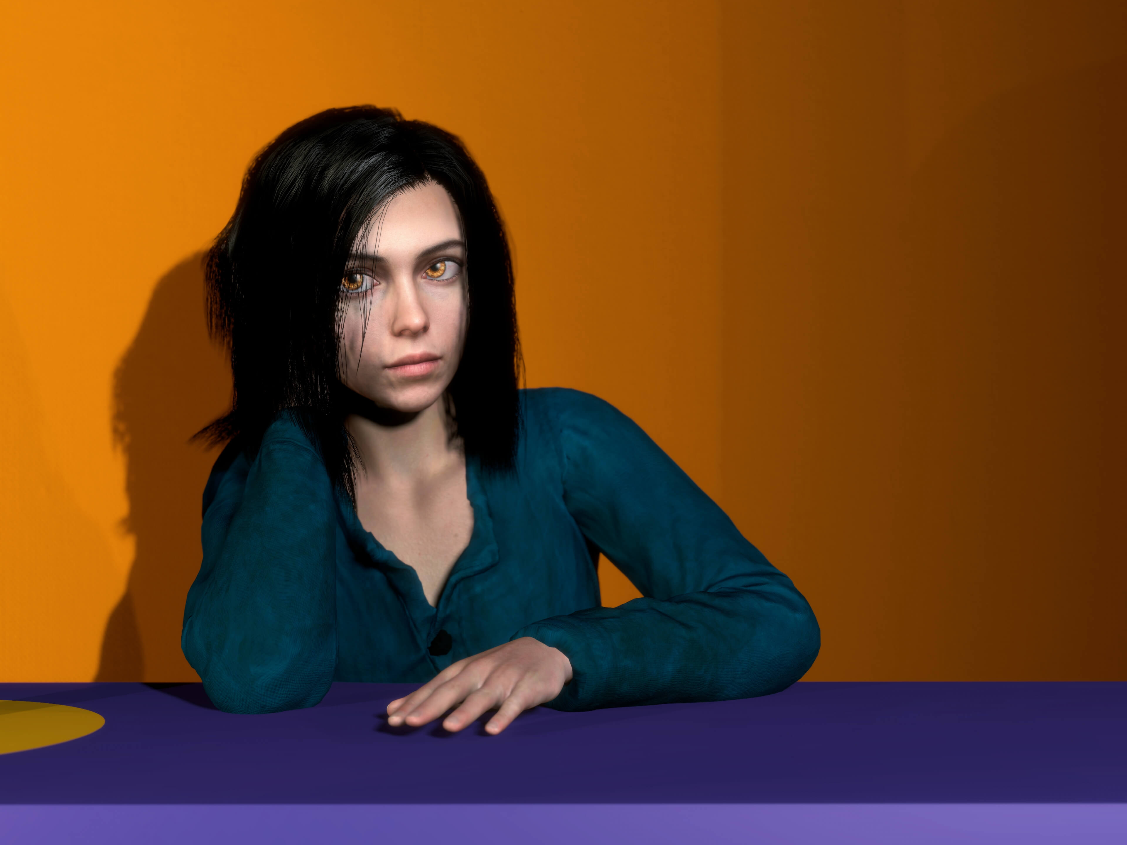 Alita Battle Angel 3D Render, Digital Artwork by latius