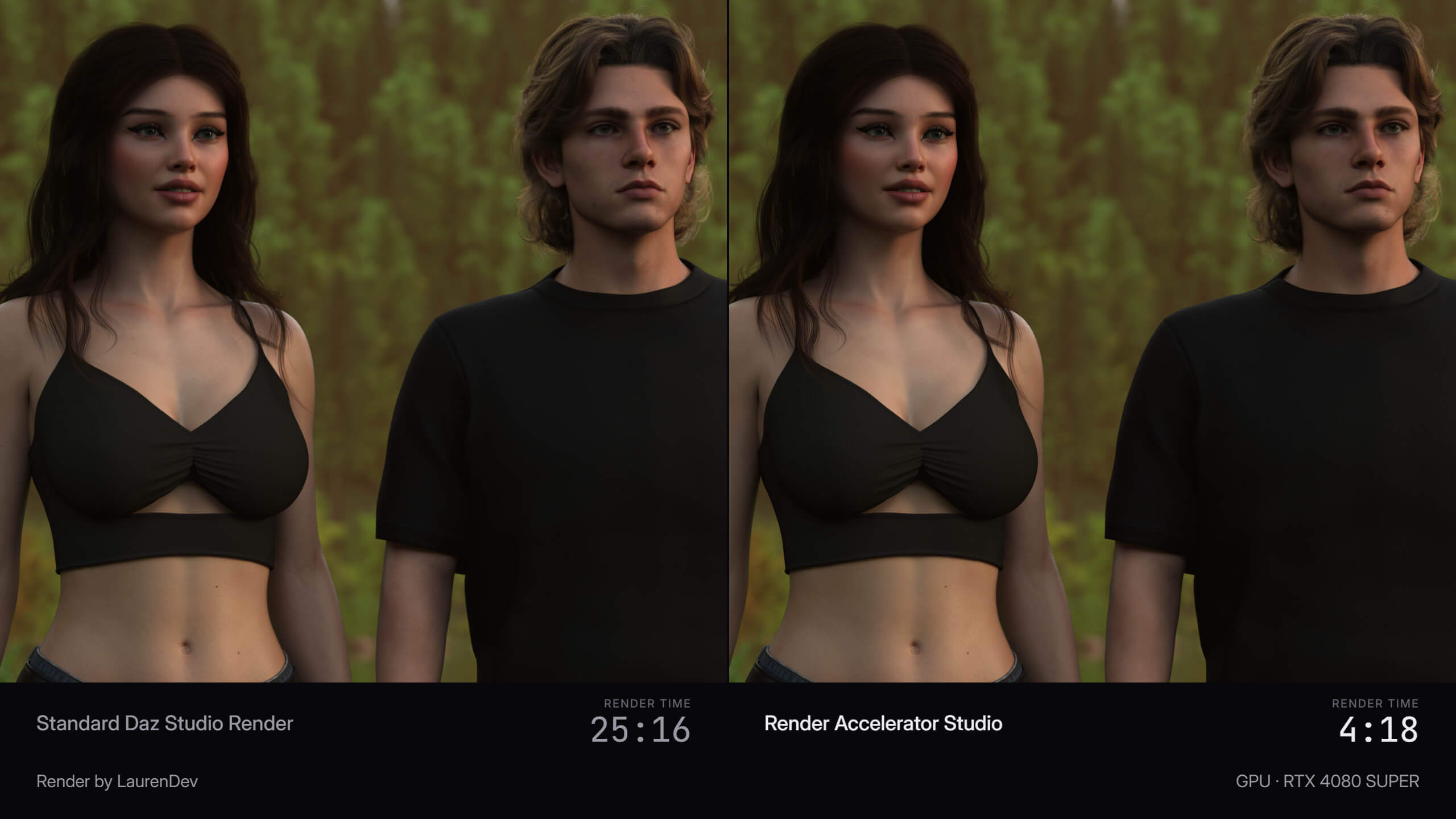 Render Accelerator Studio V1.5.1 DAZ 6 and 4.24 Daz Content
